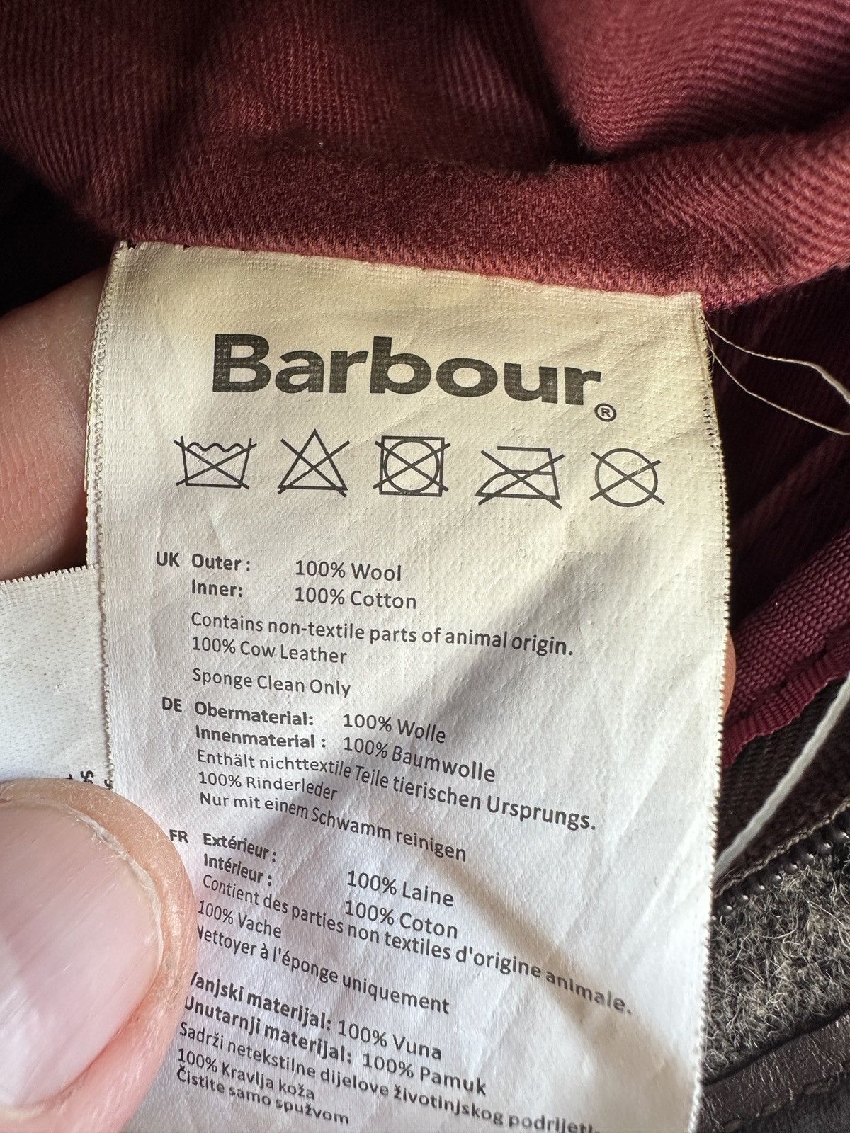 Barbour Barbour Winter Tartan Wool Tote Bag Plaid Check Handbag Size ONE SIZE - 12 Thumbnail
