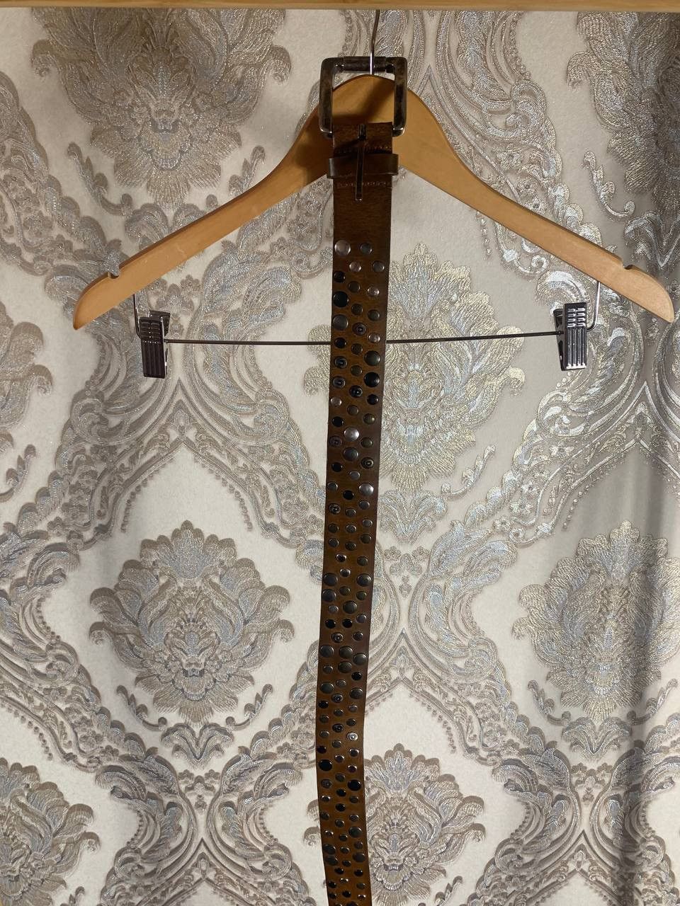 Japanese Brand VINTAGE AVANT-GARDE RETRO DESIGNER BELT LEATHER METAL 90s Size ONE SIZE - 3 Thumbnail