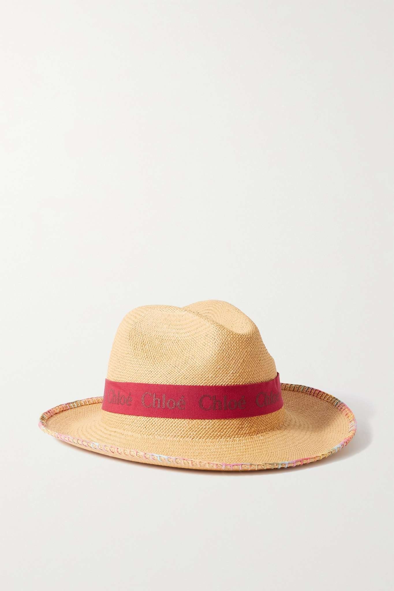 Chloe o1loc1c0425 CHC23 Size: OS / Hat / Cap in Beige & Pink Size ONE SIZE - 1 Thumbnail