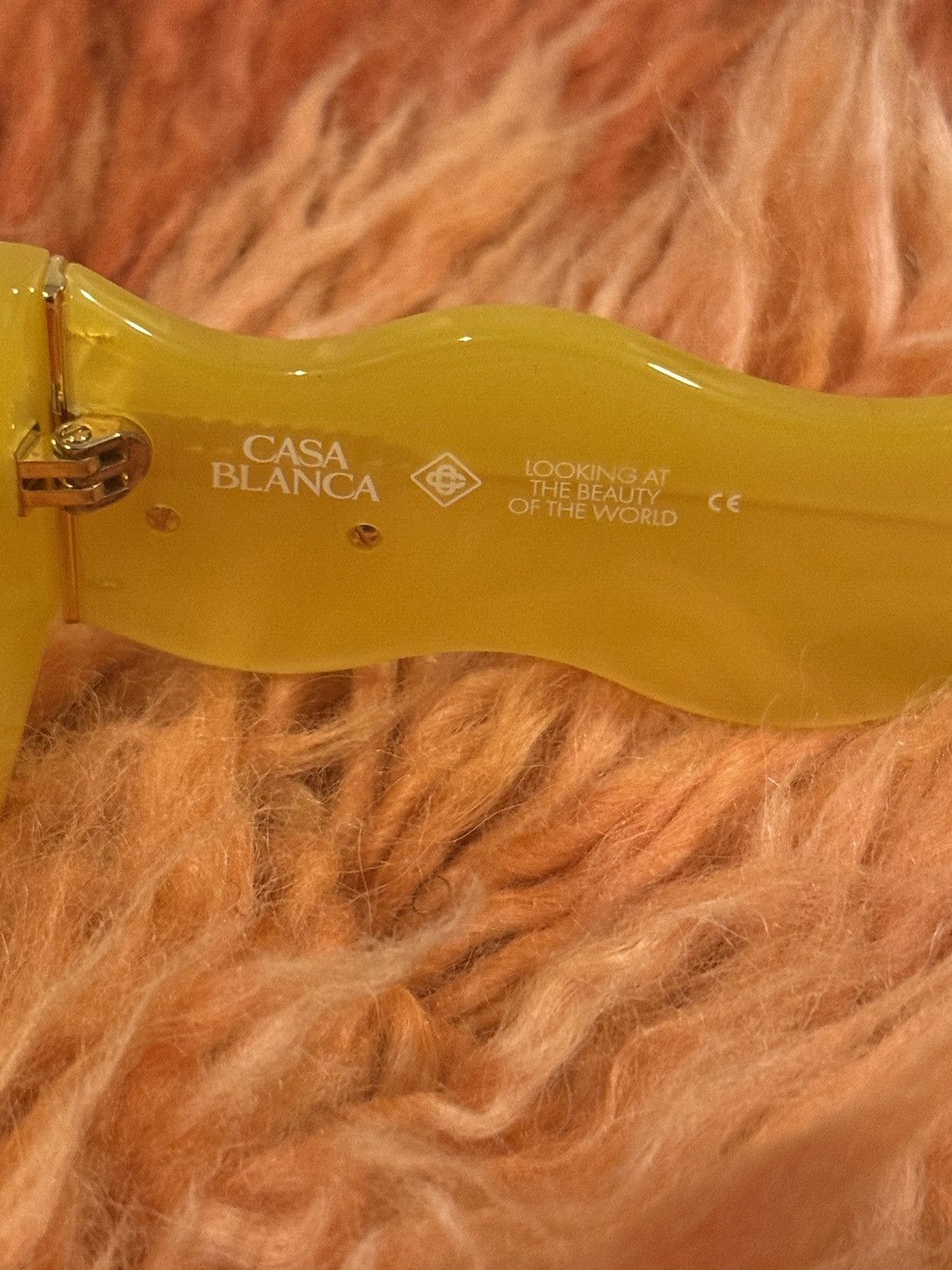 Casablanca Casablanca Yellow Memphis Sunglasses Size ONE SIZE - 11 Thumbnail