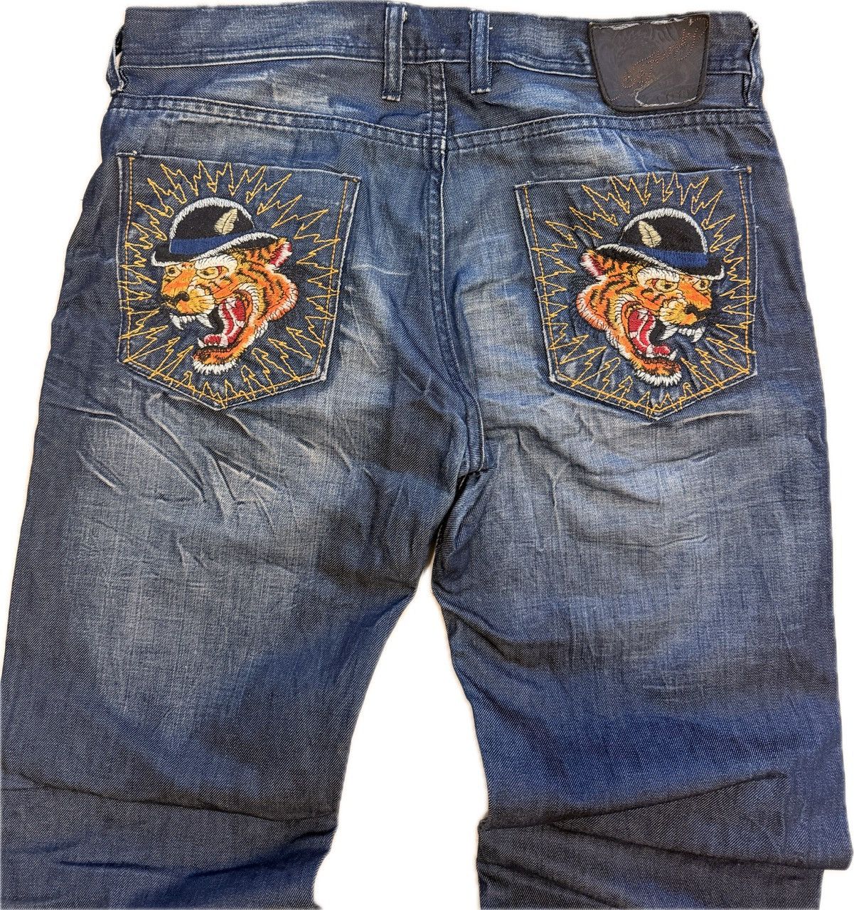 Ed Hardy Vintage Ed Hardy Tiger Print Jeans Size US 34 / EU 50 - 1 Thumbnail