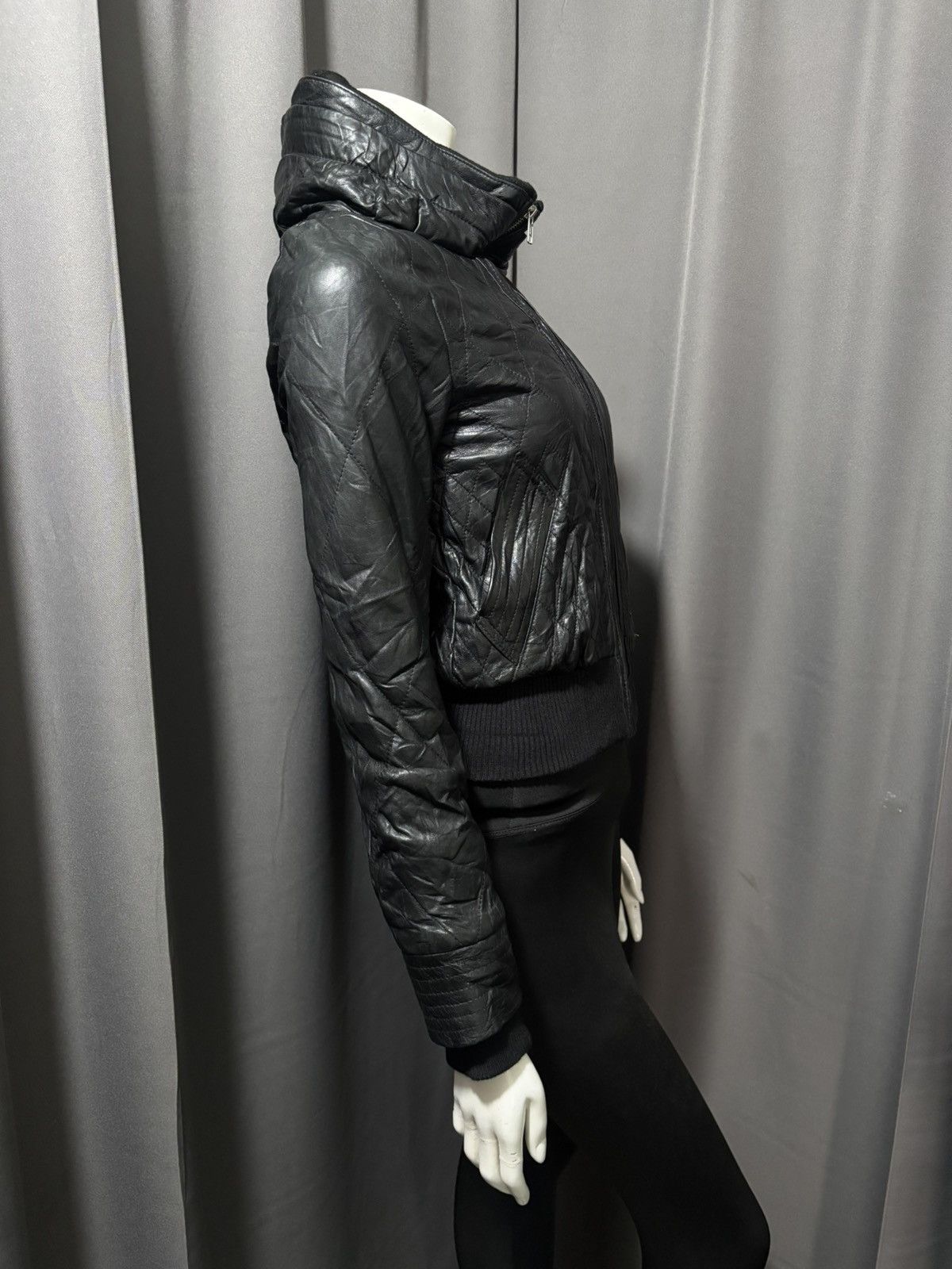 Enchantment 2000s- Enchantment? -Bono Quilted Leather Jacket Size S / US 4 / IT 40 - 4 Thumbnail