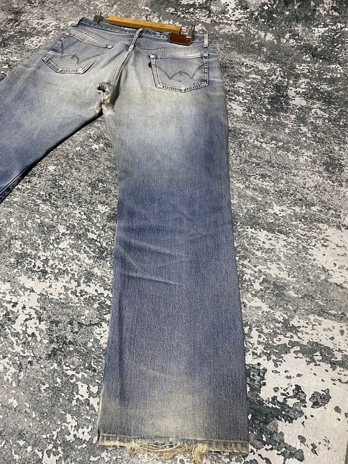 Edwin × Vintage Vintage Edwin E Function Distressed Denim Jeans Size US 34 / EU 50 - 10 Thumbnail