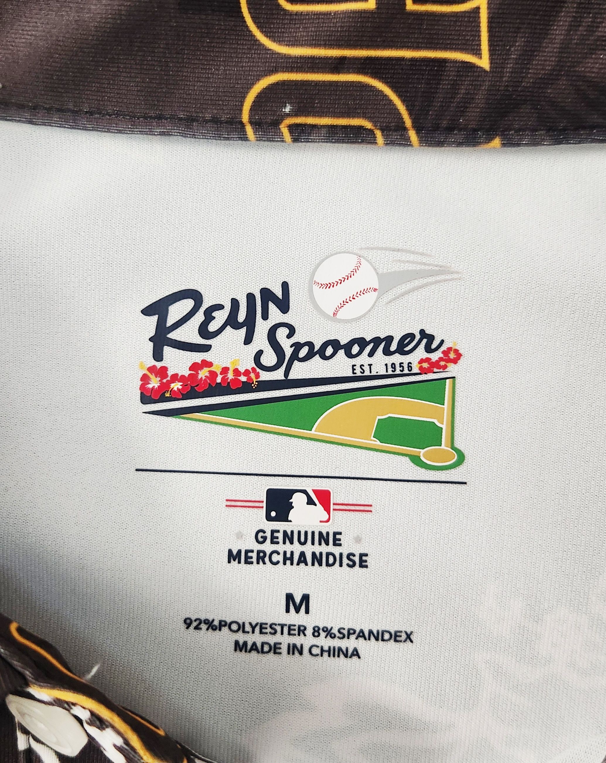 Reyn Spooner Reyn Spooner Men's Brown AOP San Diego Padres Polo Medium Size US M / EU 48-50 / 2 - 8 Thumbnail