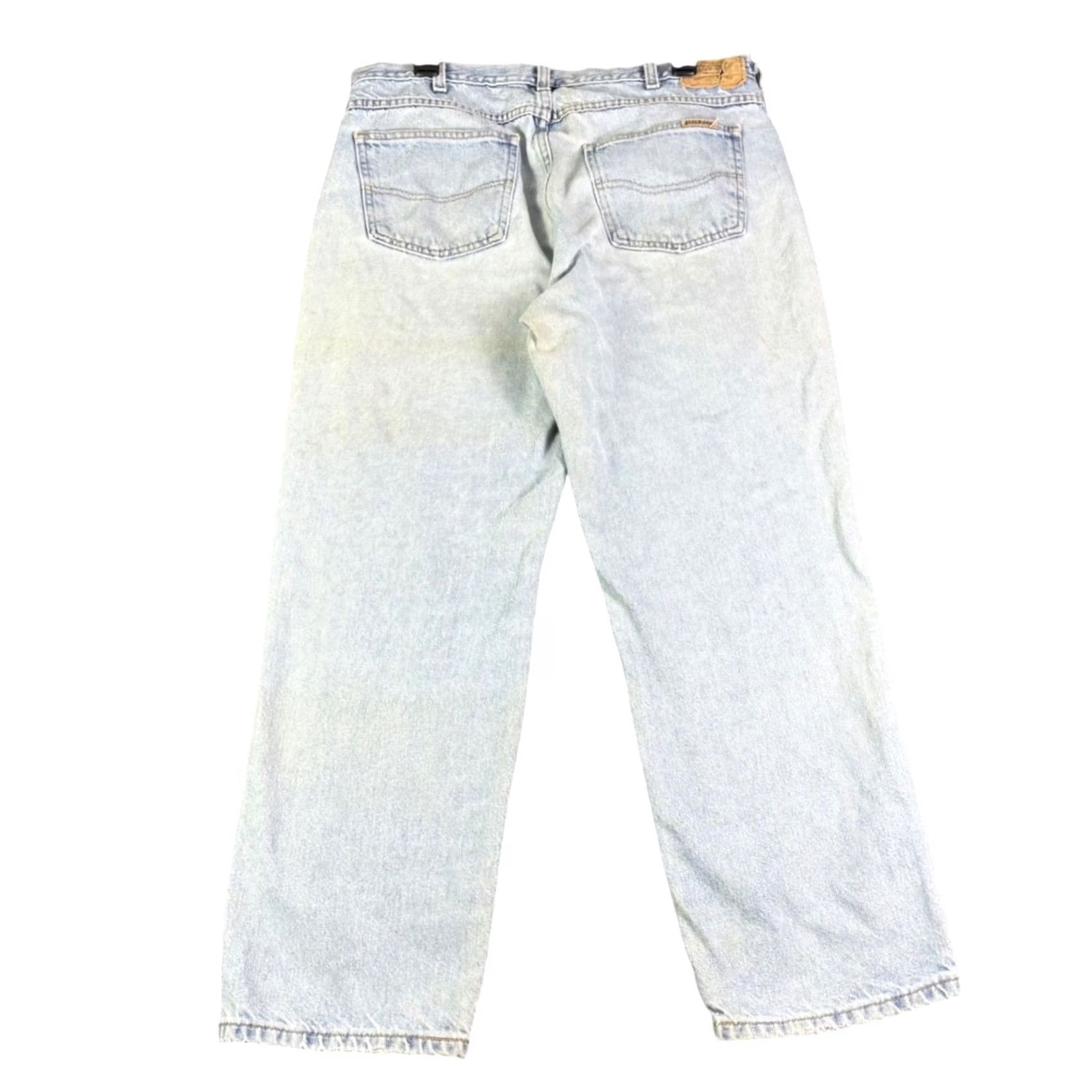 Dickies VINTAGE Dickies Mens Light Wash Thrashed Distressed Straight Leg Denim Jeans 36x30 Size US 36 / EU 52 - 2 Thumbnail