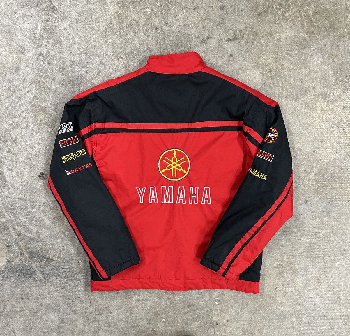 Yamaha Crazy Y2K Yamaha Zip Up Racing Bomber Jacket Size US S / EU 44-46 / 1 - 2 Thumbnail