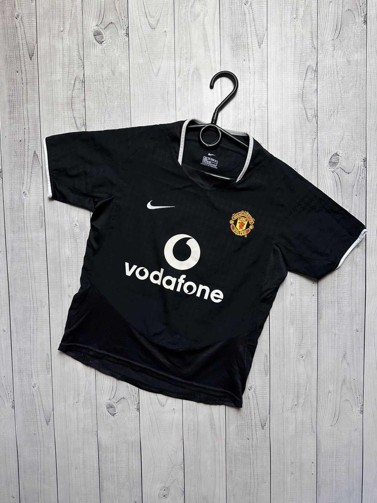 Nike × Vintage Vintage Nike Manchester United kids Xs black soccer jersey Size US XS / EU 42 / 0 - 1 Thumbnail
