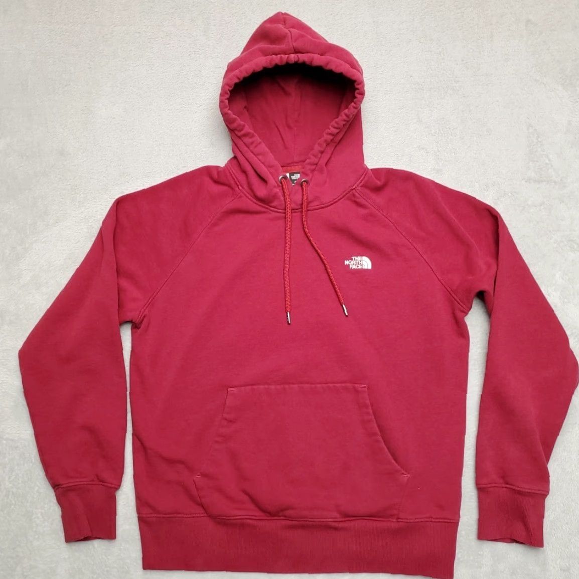 The North Face VINTAGE The North Face Hoodie Womens S Maroon Logo Front Hooded Pullover Sweatshirt Size S / US 4 / IT 40 - 2 Thumbnail