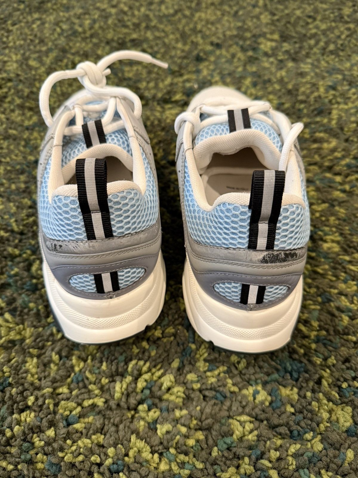 Dior Dior B22 Sneakers Gray Blue Mesh Leather Size US 10 / EU 43 - 10 Thumbnail