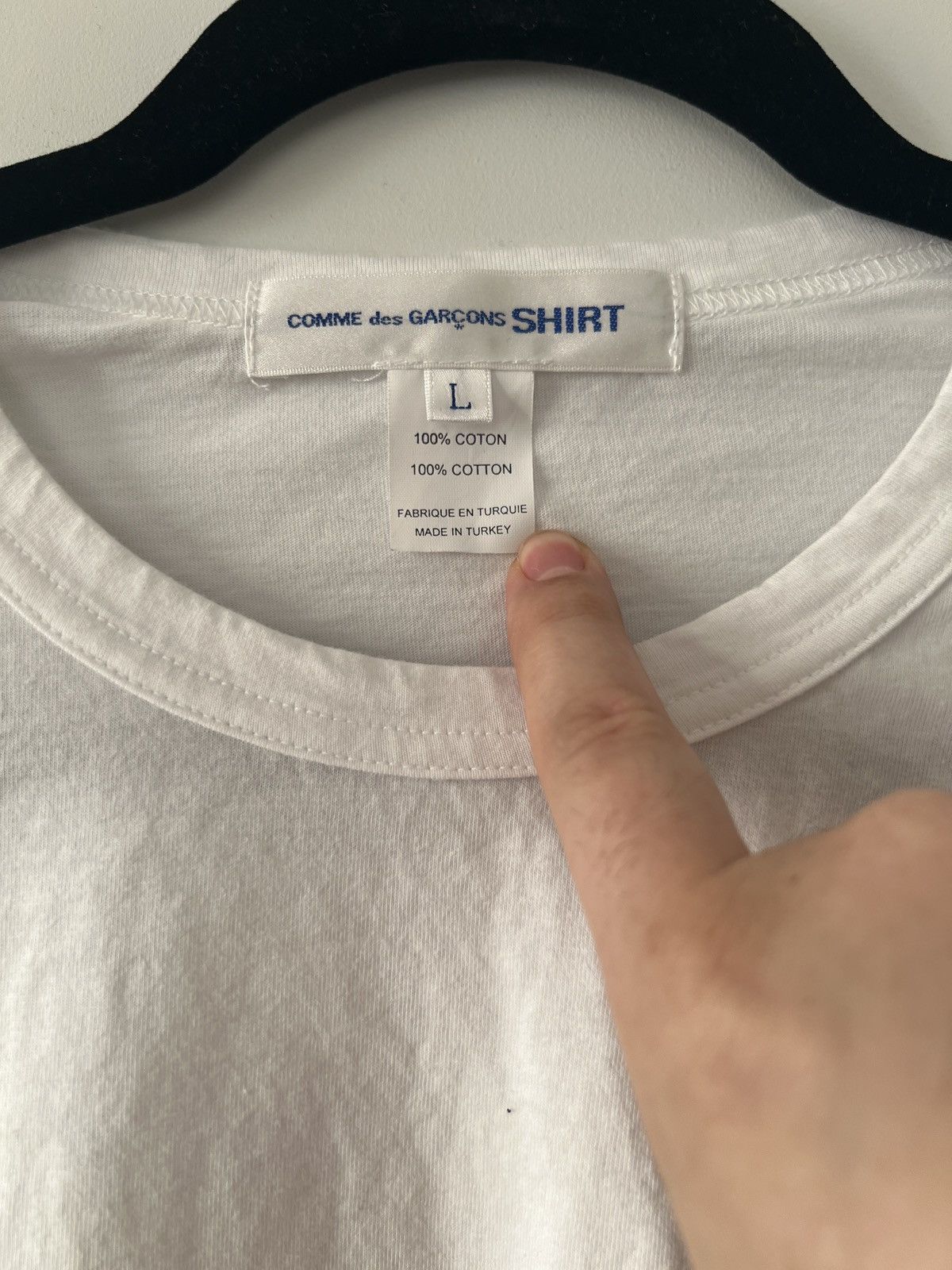 Comme des Garcons SHIRT CDG Shirt Long Sleeve ‘Missed’ T-Shirt Size US L / EU 52-54 / 3 - 3 Thumbnail