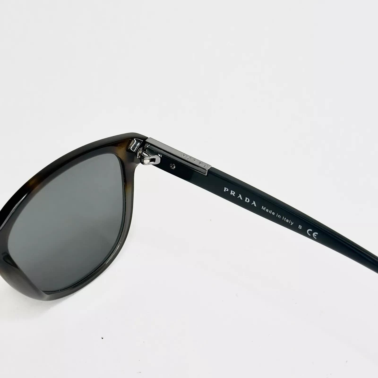 Prada PRADA Pilot 08U Black Gray Authentic Logo Sunglasses PR08US Size ONE SIZE - 3 Thumbnail