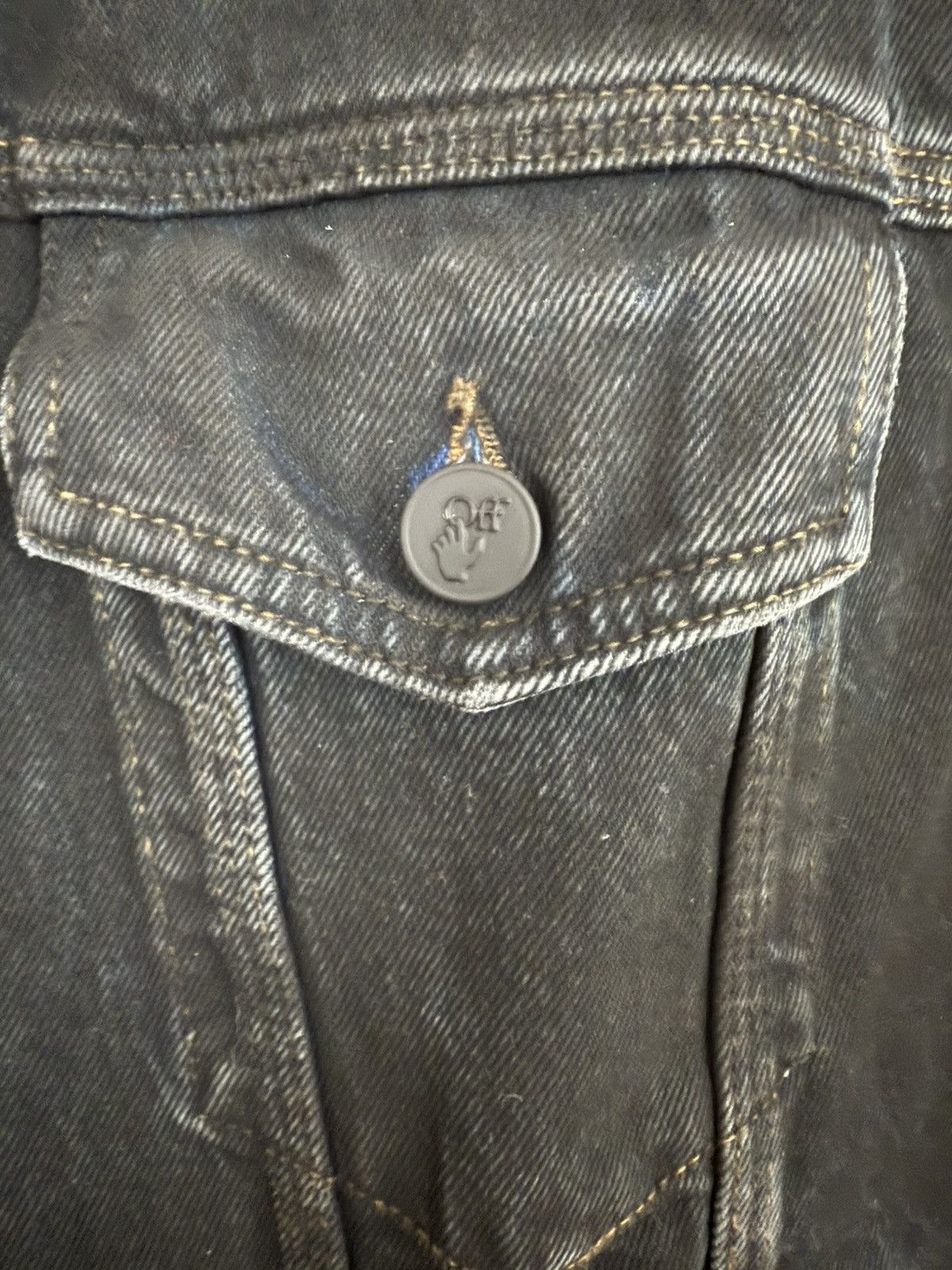Off-White Off-White Dark Blue denim jacket Size US XL / EU 56 / 4 - 3 Thumbnail