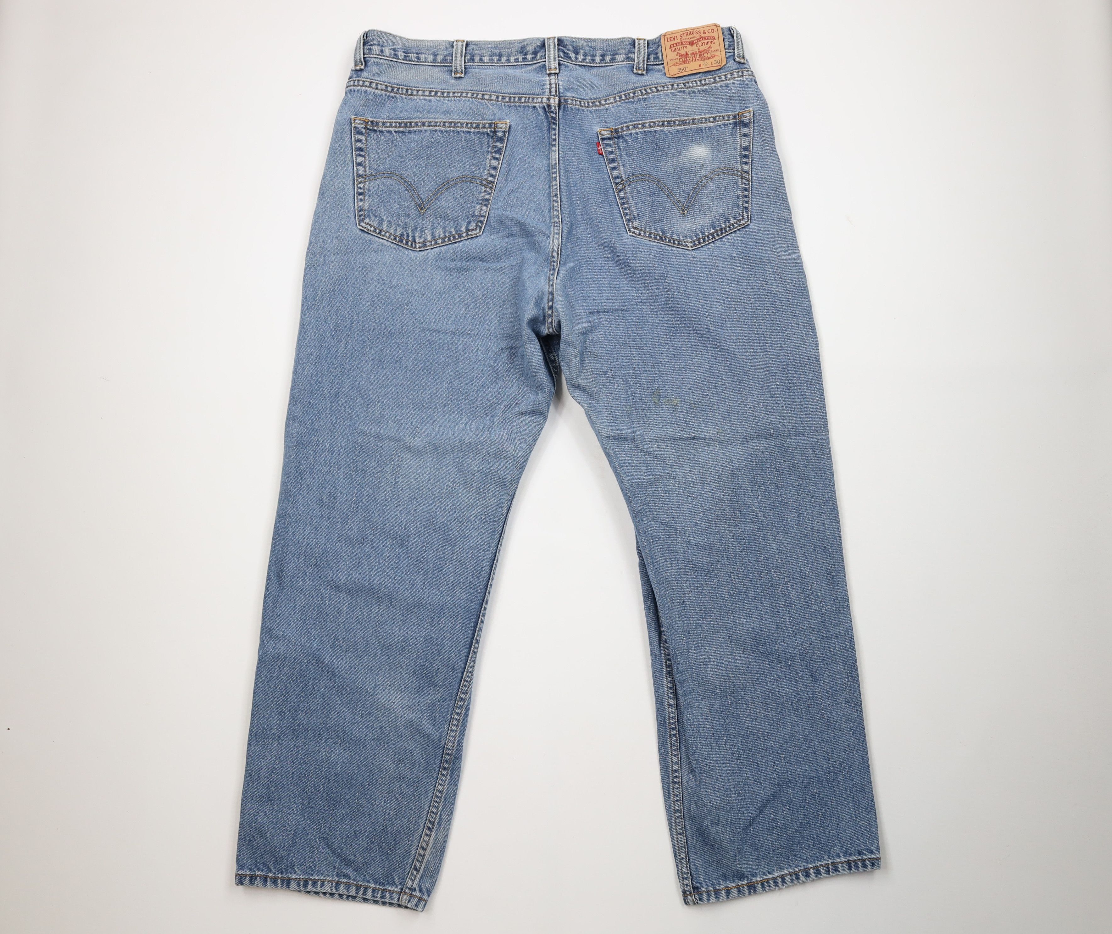 Levi's Vintage Y2K Levis 550 Relaxed Fit Denim Jeans Blue Cotton Size US 42 / EU 58 - 11 Thumbnail