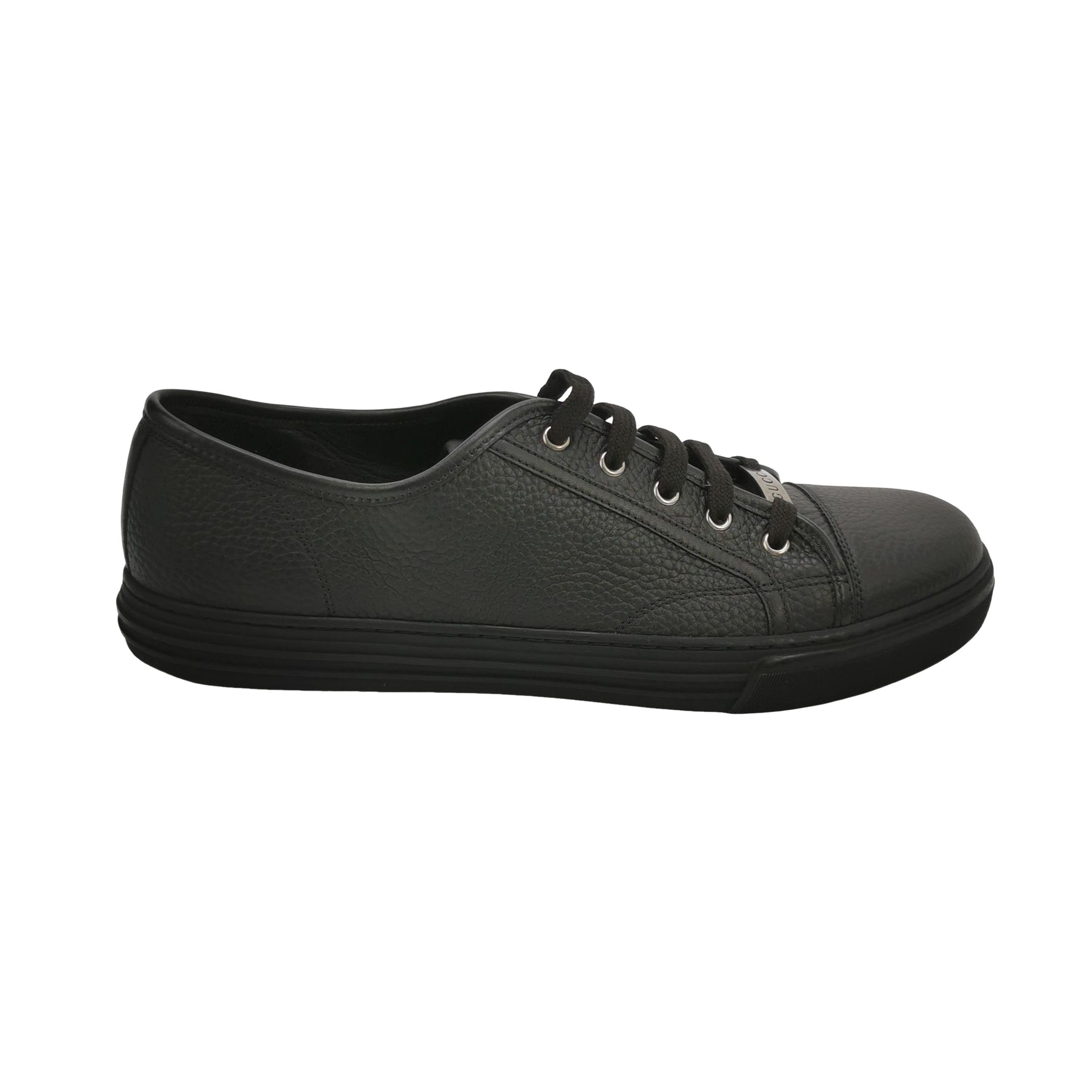 Gucci Gucci Grained Leather Low-Top Sneakers 45.5 Size US 12 / EU 45 - 1 Thumbnail