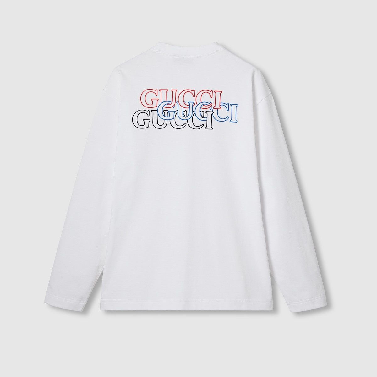 Gucci o1s1wg110925 Cotton Jersey T-Shirt With Gucci Print in White Size US XXL / EU 58 / 5 - 8 Thumbnail
