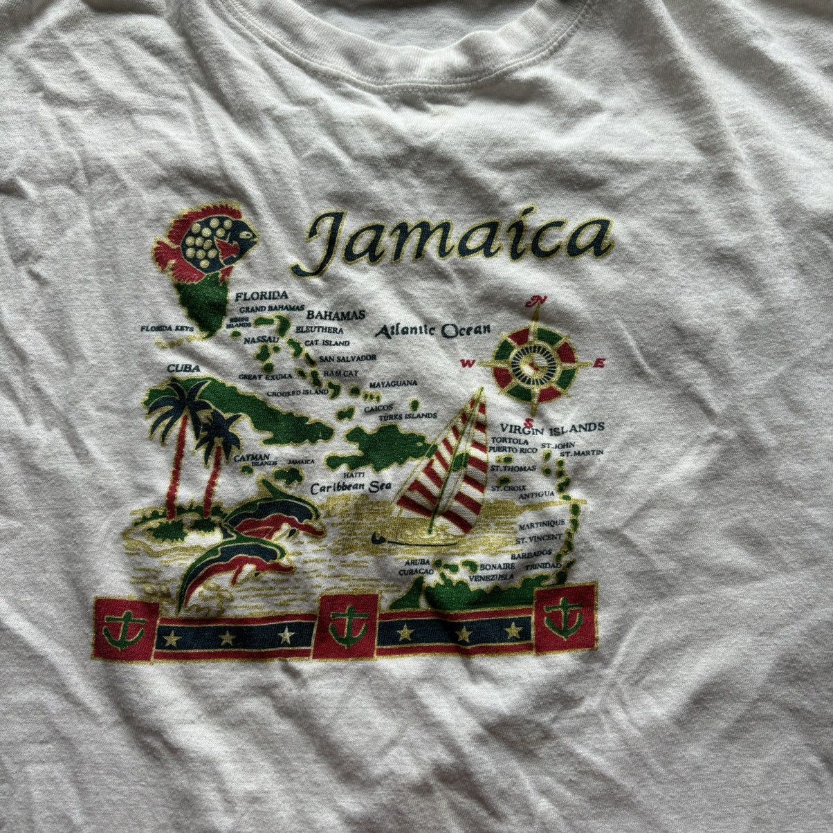 Other Vintage 90s jamaica tshirt 100% cotton up Size US M / EU 48-50 / 2 - 2 Thumbnail