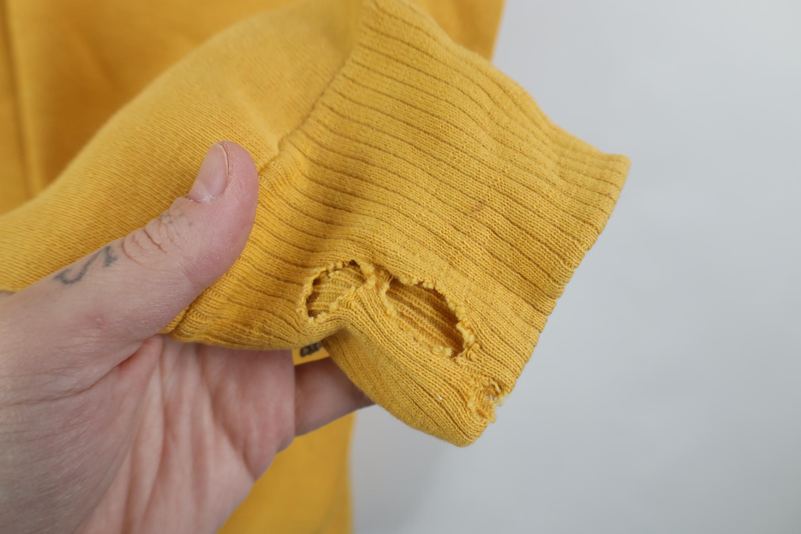 Vintage Vintage 50s 60s Blank Boxy Fit Shawl Sweatshirt Yellow USA Size US S / EU 44-46 / 1 - 8 Thumbnail
