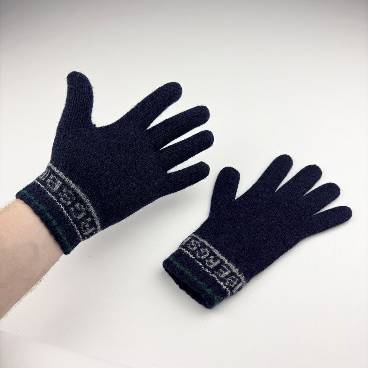 Dirk Bikkembergs Dirk Bikkembergs Knitted wool Gloves Size ONE SIZE - 5 Thumbnail