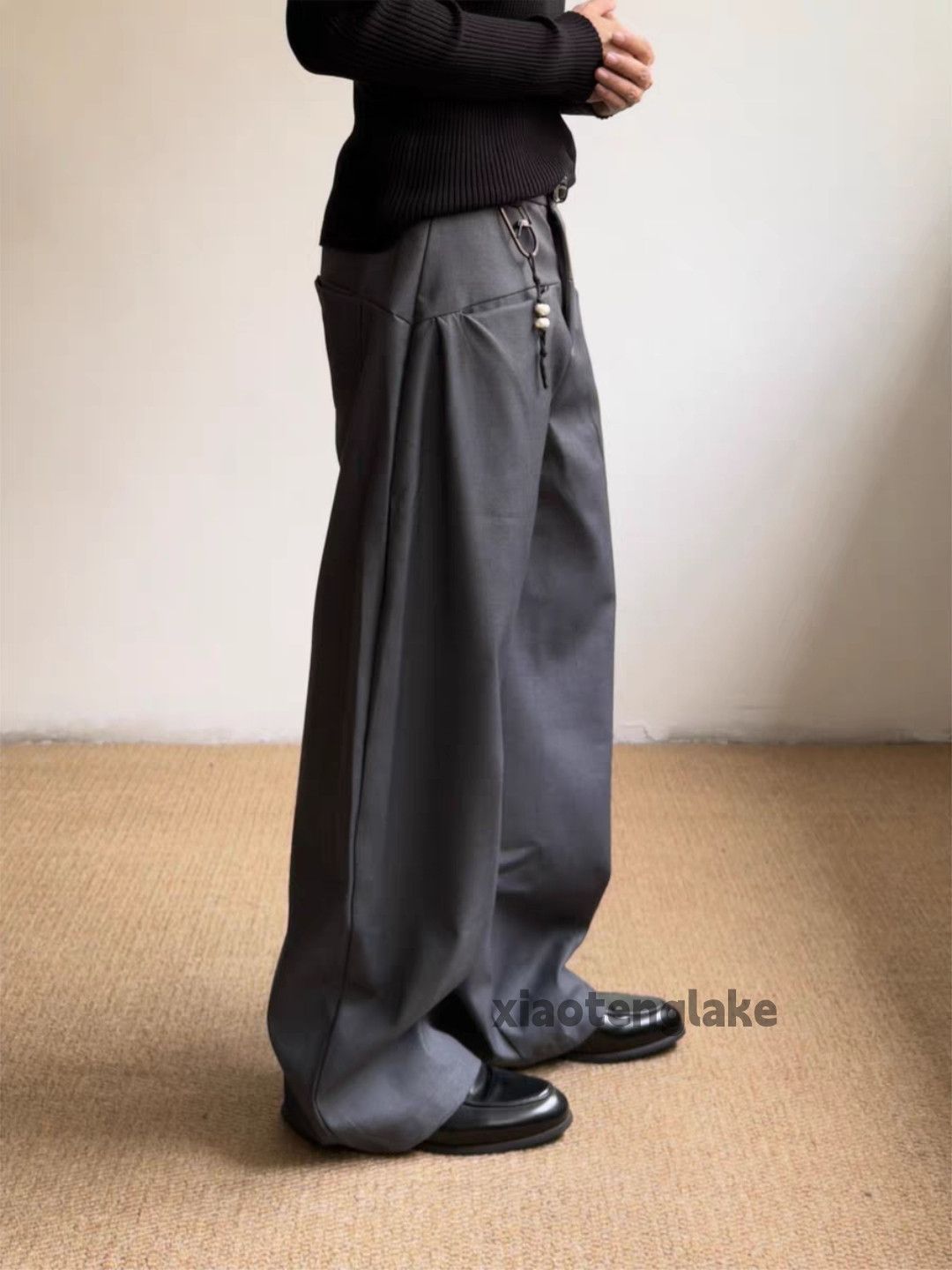Vintage zx vintage wide Leg flared yuppie pleated pants Size US 28 / EU 44 - 2 Thumbnail