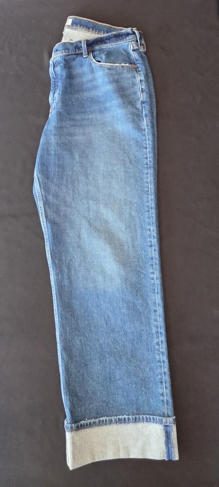 Abercrombie & Fitch Abercrombie & Fitch The Baggy Low Rise Curve Jeans Size 33 Size 33" - 9 Thumbnail