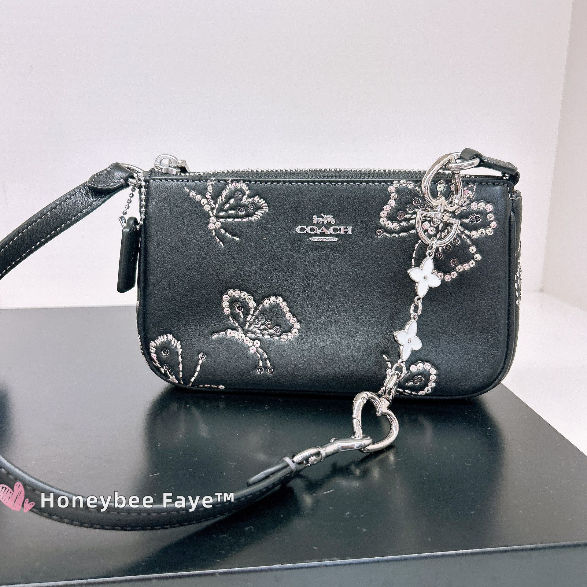 Coach Nolita 19 With Sparkly Butterfly Print CCF58 Size ONE SIZE - 1 Thumbnail