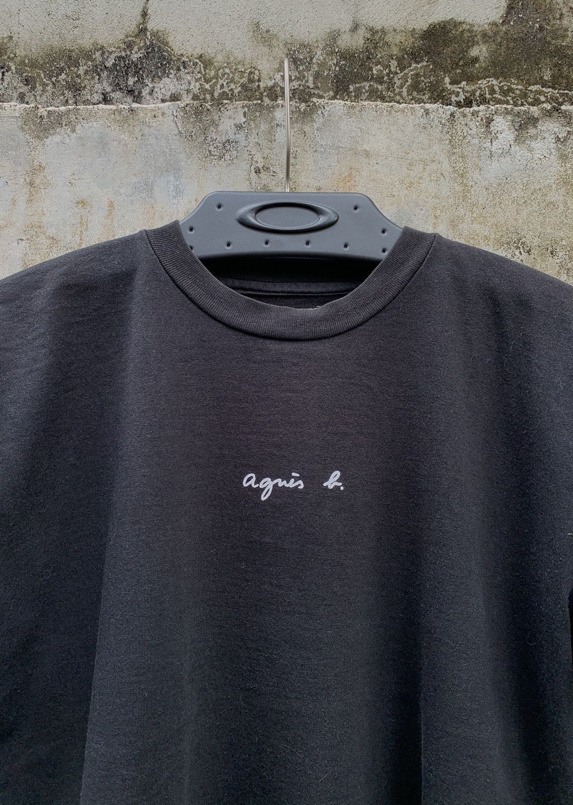 agnes b. Vintage Agnes B Center Logo Black Tee Size US M / EU 48-50 / 2 - 2 Thumbnail