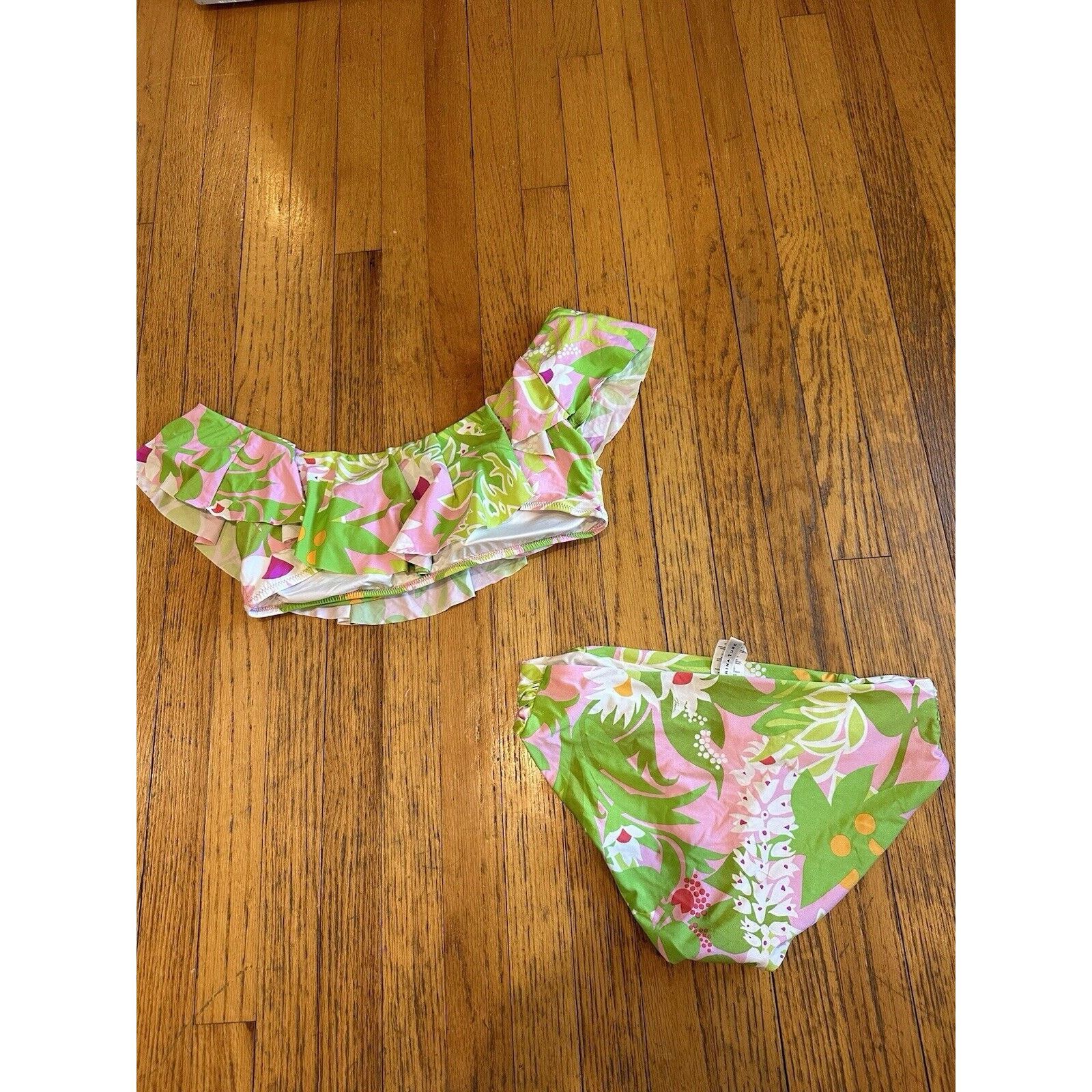 Trina Turk Trina Turk Bandeau Bikini Set Size 14 La Palma Size ONE SIZE - 12 Thumbnail