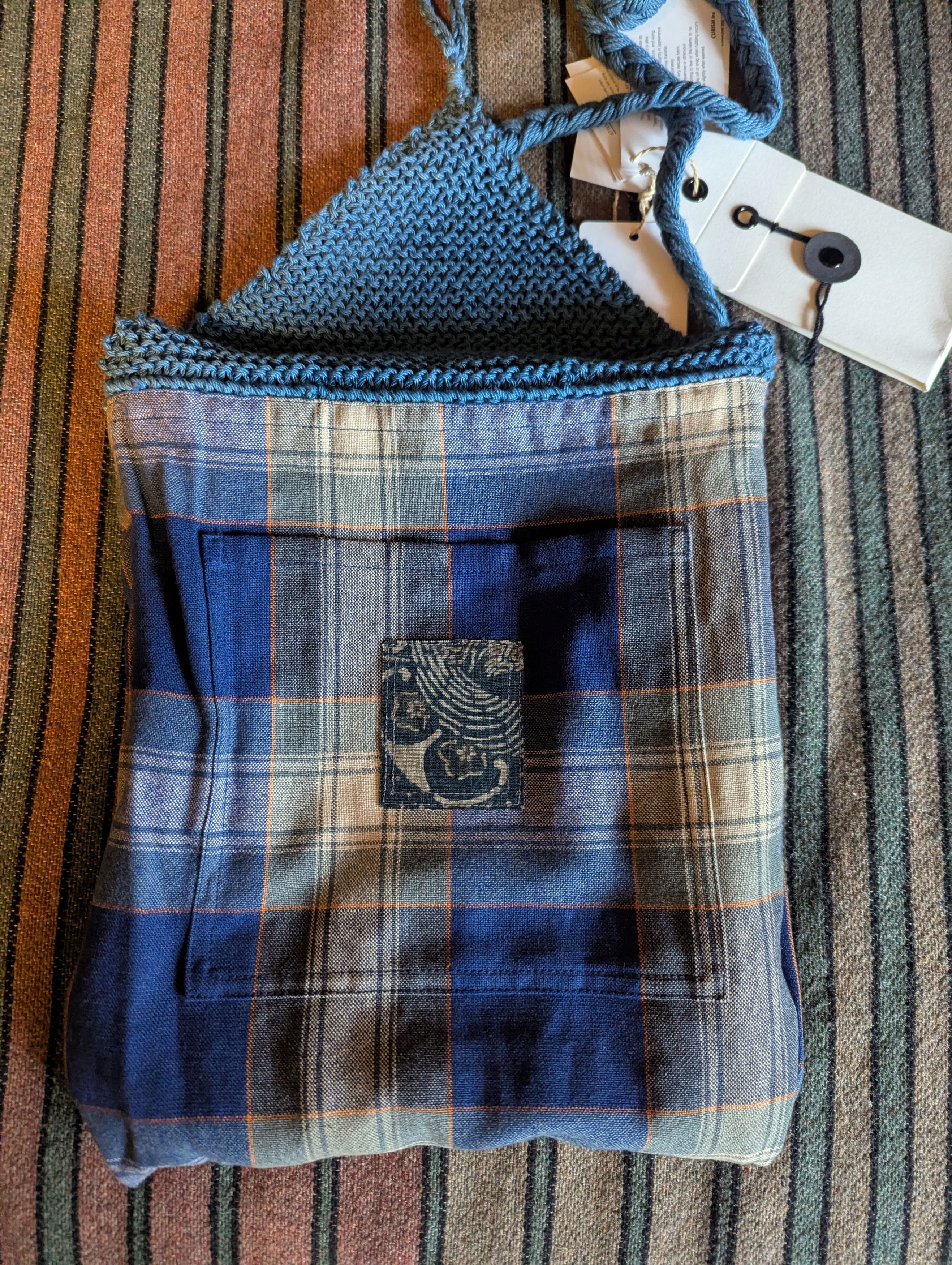 Visvim VISVIM ICT CROCHET BAG (N.D.) INDIGO Size ONE SIZE - 6 Thumbnail