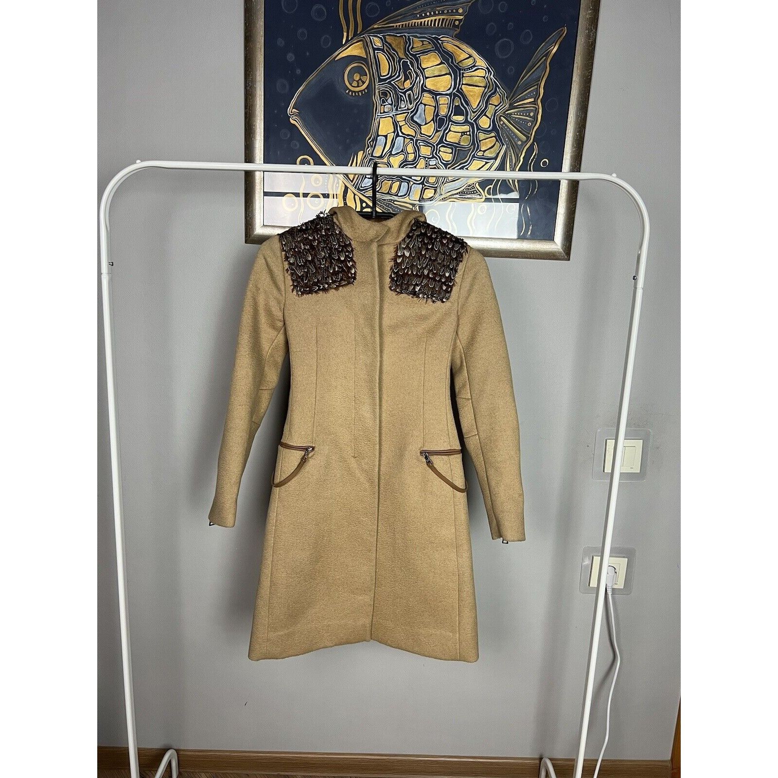 Prada RARE! Prada Beige Camelwool Hooded Coat Size 38 Size XS / US 0-2 / IT 36-38 - 7 Thumbnail