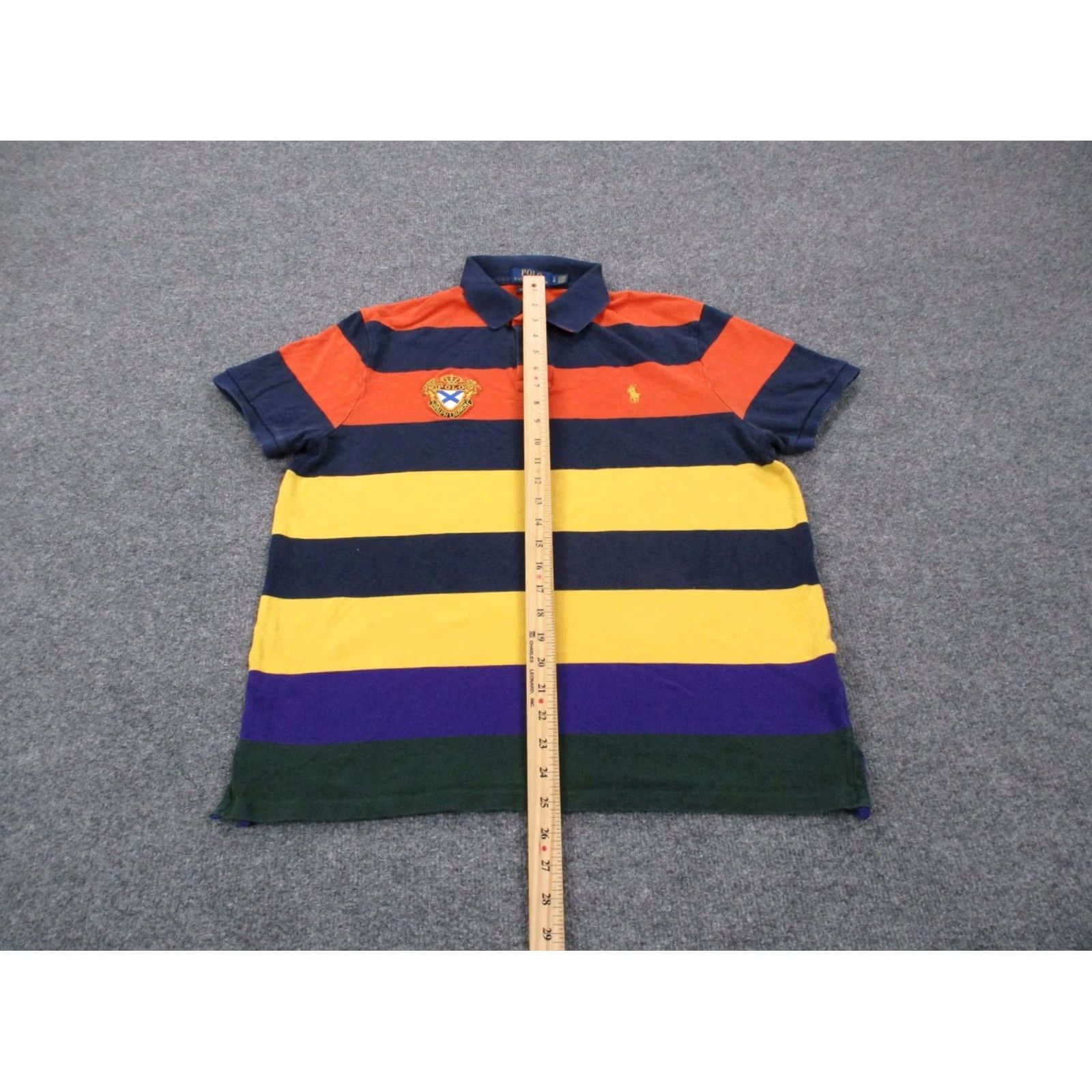 Polo Ralph Lauren Polo Ralph Lauren Shirt Men L Crest Striped Custom Slim Fit Golf Pony Colorful Size US L / EU 52-54 / 3 - 3 Thumbnail