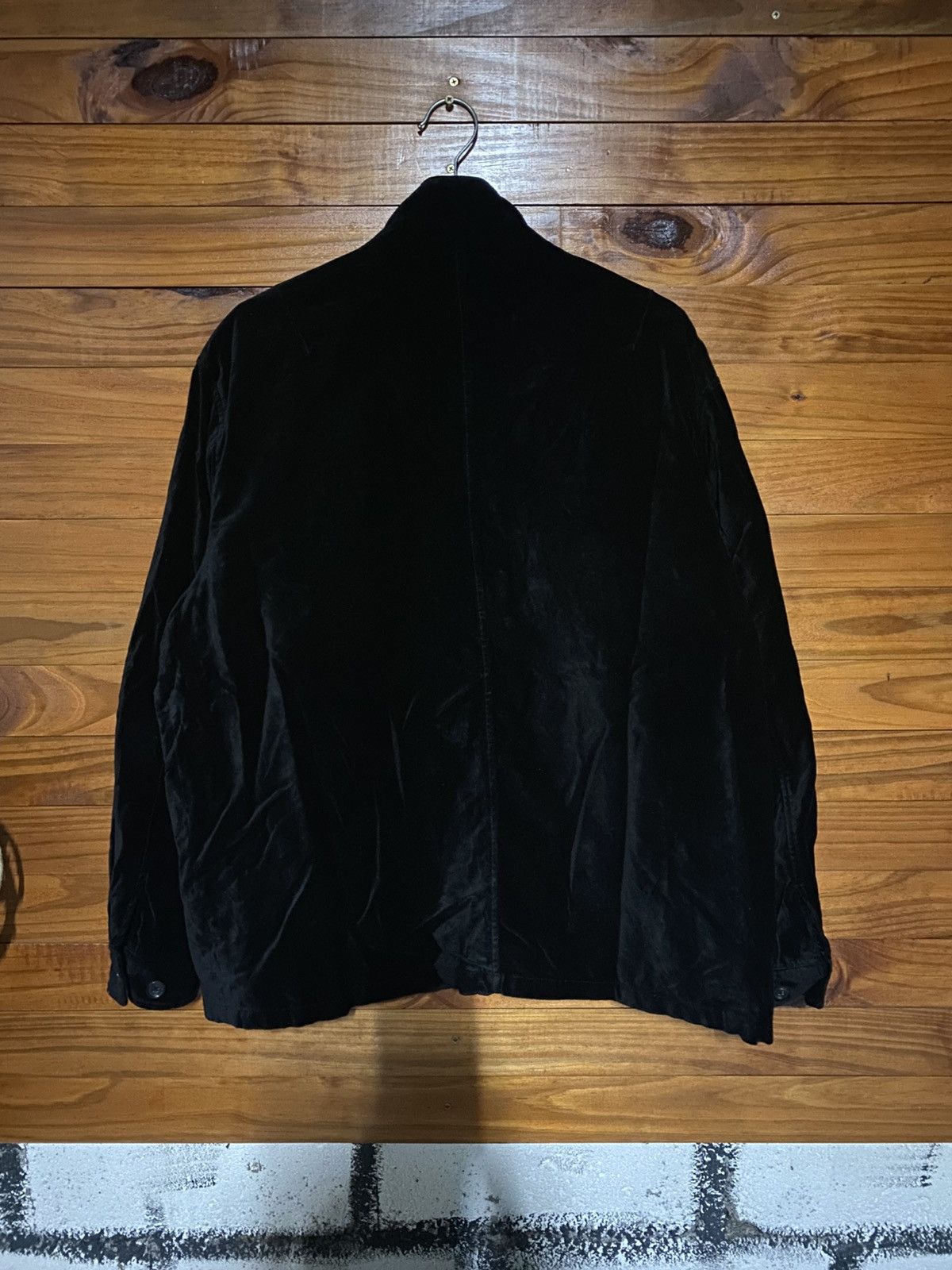 Kansai Yamamoto Vintage SISSY by Kansai Yamamoto Black Velvet Zip Jacket Size US L / EU 52-54 / 3 - 9 Thumbnail
