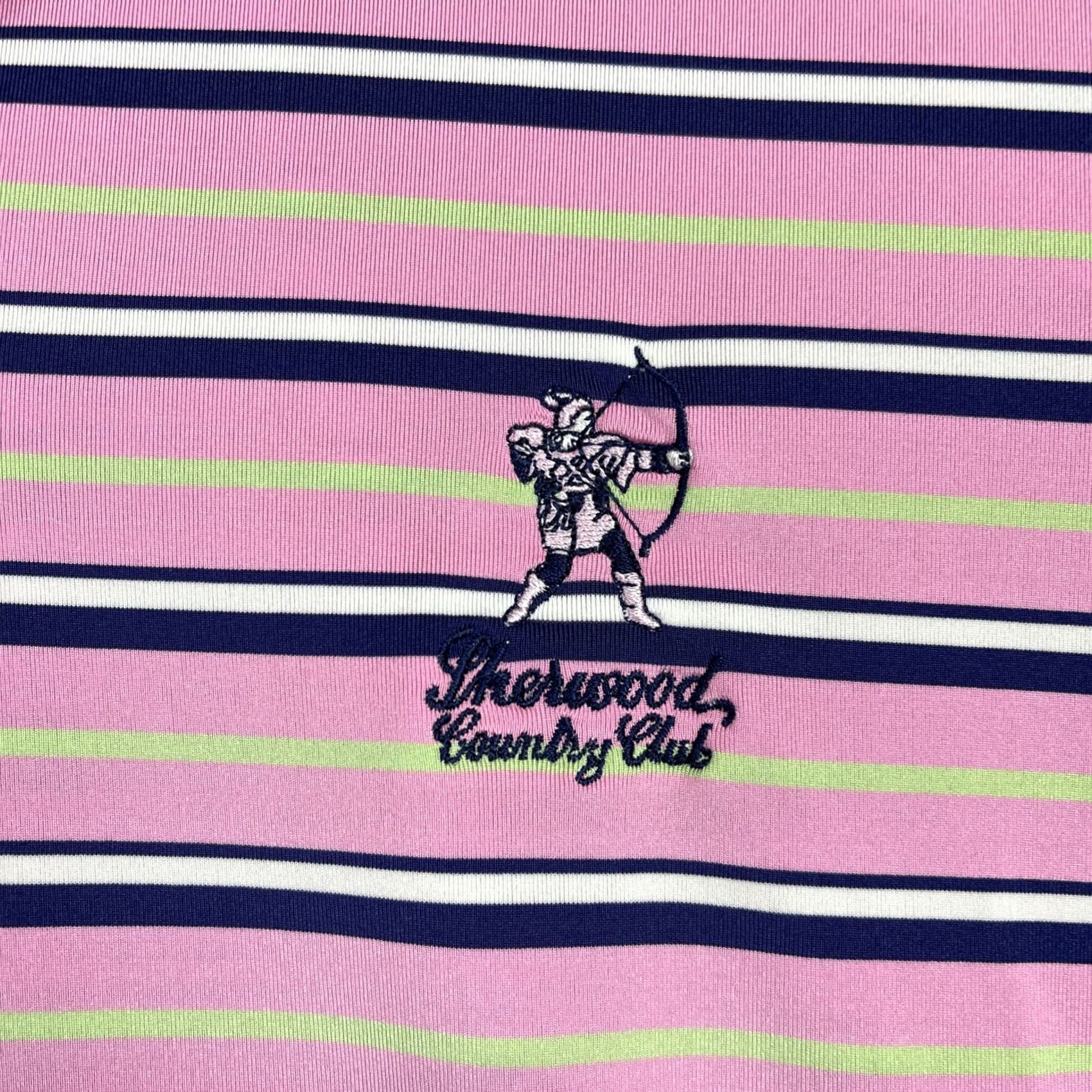 RLX Ralph Lauren RLX Ralph Lauren Shirt Mens Medium Polo Sherwood Country Club Stripes Pink Golf Boy? Size US M / EU 48-50 / 2 - 4 Thumbnail