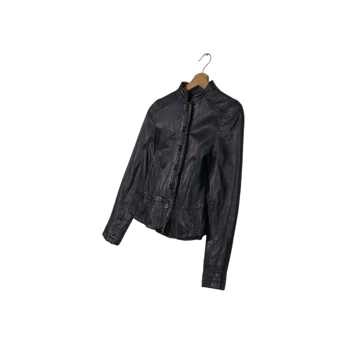 Hysteric Glamour CROPPED BIKER LEATHER JACKET BANANA REPUBLIC 14th ADDICTION Size US XS / EU 42 / 0 - 4 Thumbnail