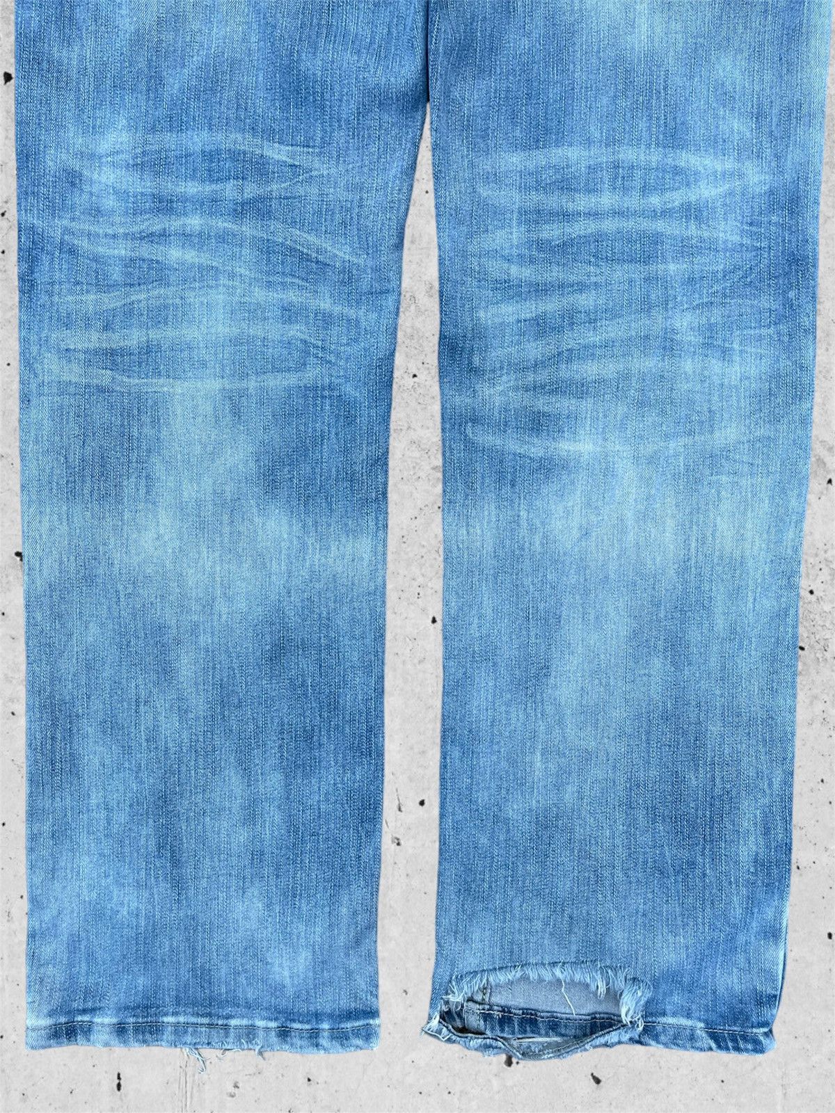 Ed Hardy × Jean 🔥 Ed Hardy Blue Distressed Denim Streetwear W31🔥 Size US 31 - 17 Thumbnail