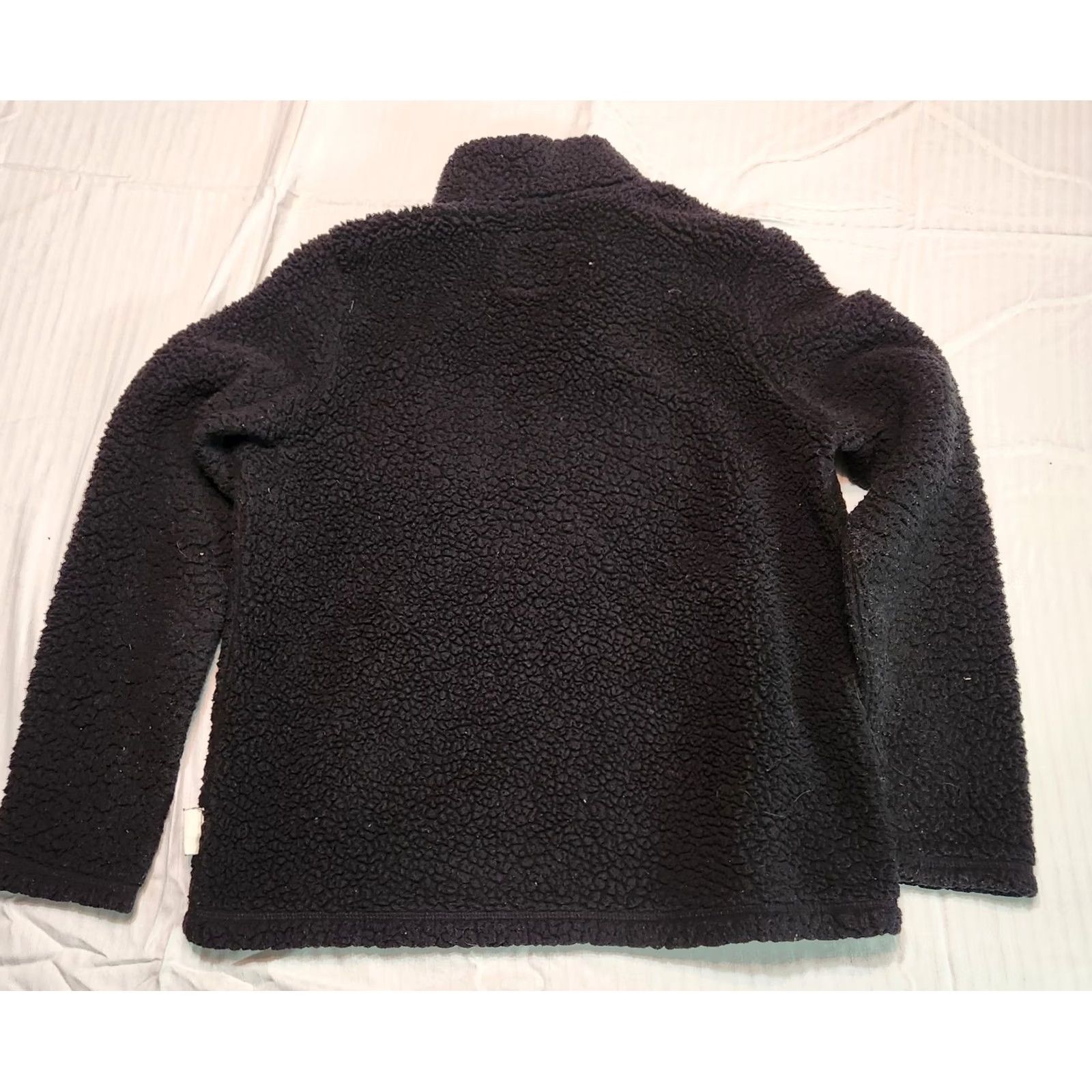 Abercrombie & Fitch Abercrombie & Fitch Women’s Black Fleece Pullover 1/4 Zip Mock Neck Long Sleeve Size M Sweatshirt Regular Pullover Clothing Black Ladies M Size M / US 6-8 / IT 42-44 - 2 Thumbnail