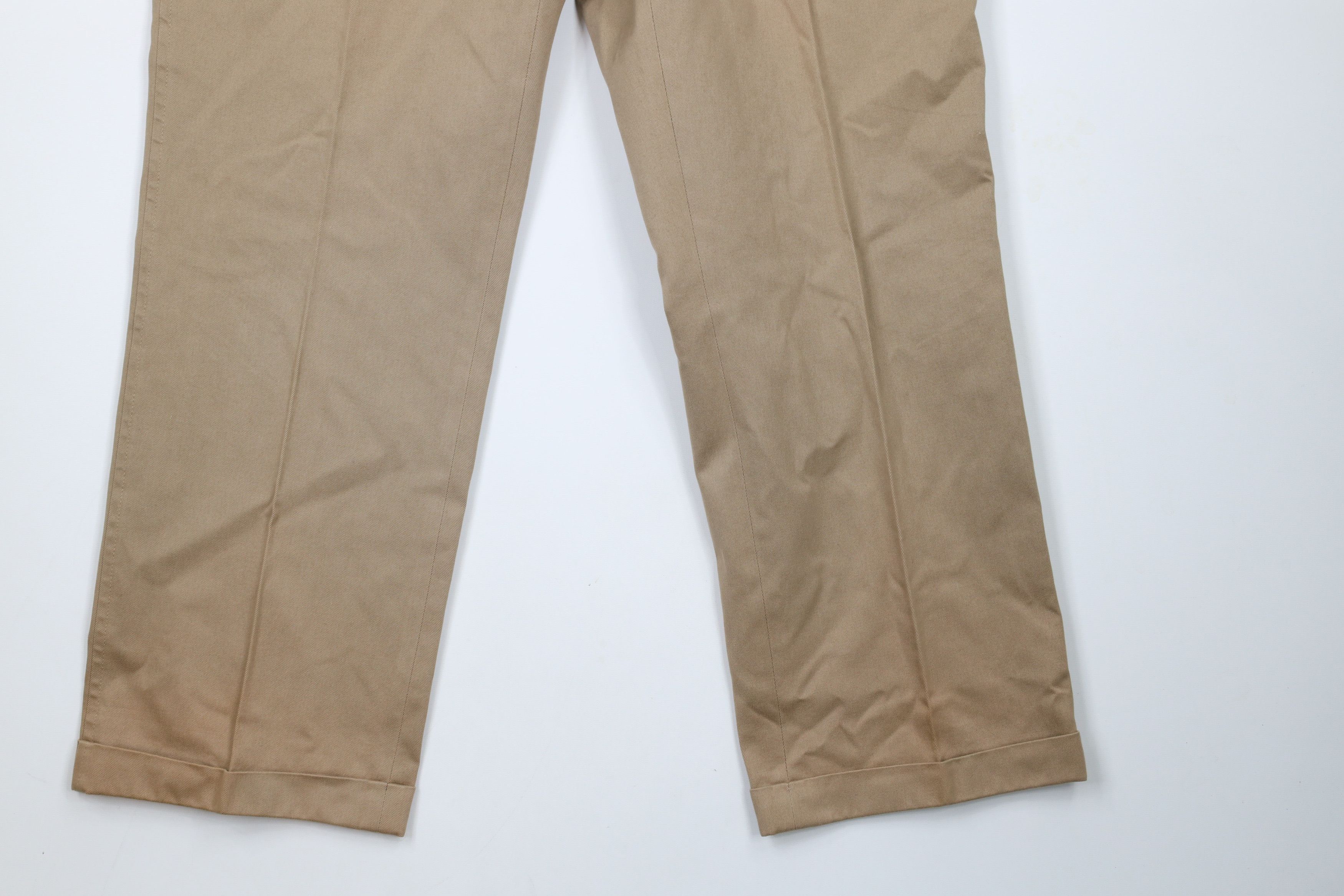 Lands' End × Vintage Vintage 90s Lands End Pleated Wide Leg Chino Pants USA Size US 36 / EU 52 - 4 Thumbnail