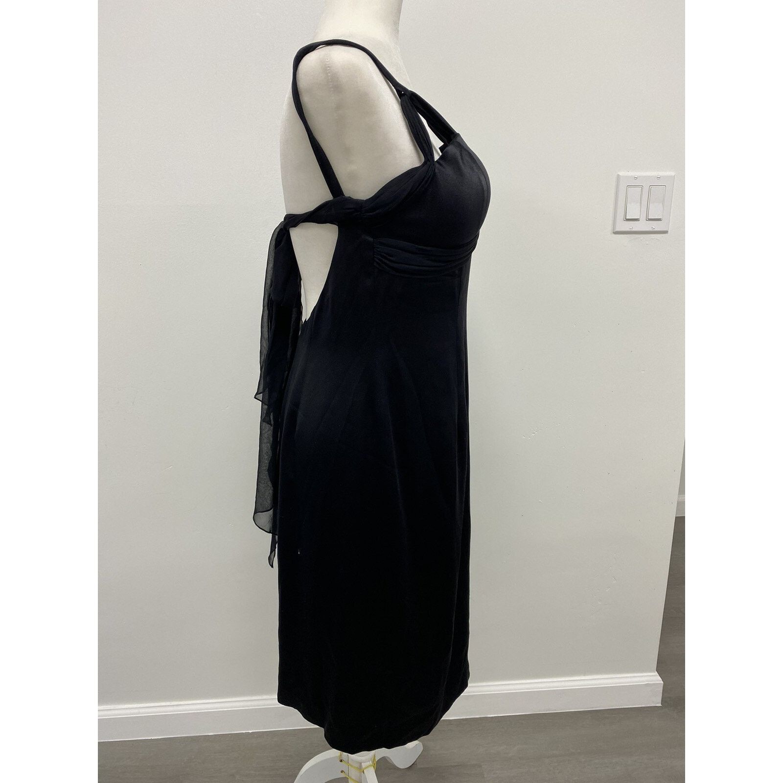 Dana Lee Dina Bar-el Balgown Cocktail Dress USA made Black 12 A000622 Size XL / US 12-14 / IT 48-50 - 7 Thumbnail
