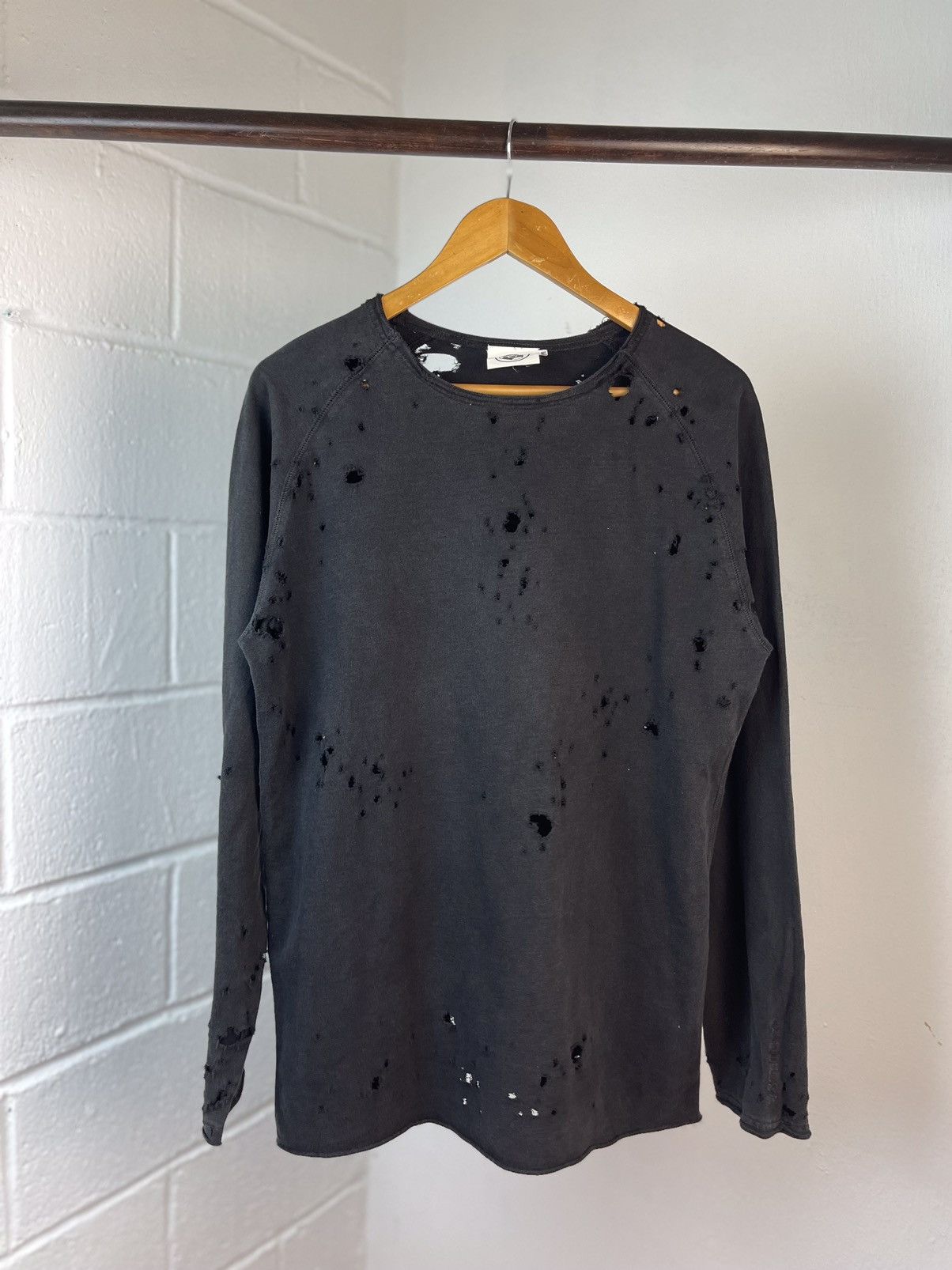 If Six Was Nine × Le Grande Bleu (L.G.B.) × SBTG 2000s Sabotage Paul Harvey Distressed Long Sleeeve T Size US M / EU 48-50 / 2 - 4 Thumbnail