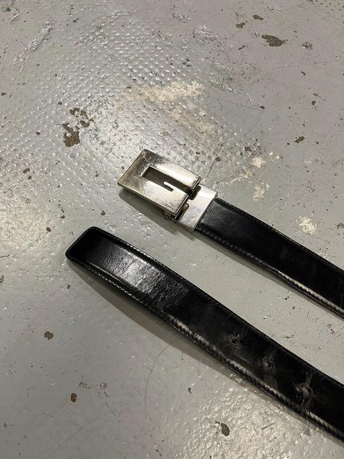Gucci 2000s Gucci G Logo Black Leather Belt Size ONE SIZE - 5 Thumbnail