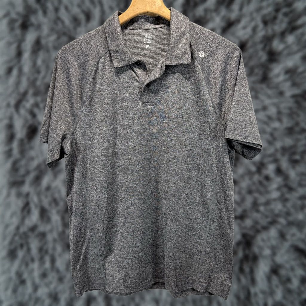 Vintage Rhoback Golf Polo Shirt Men’s M Heathered Grey Performance Preppy Blitz Tech Size US M / EU 48-50 / 2 - 1 Thumbnail
