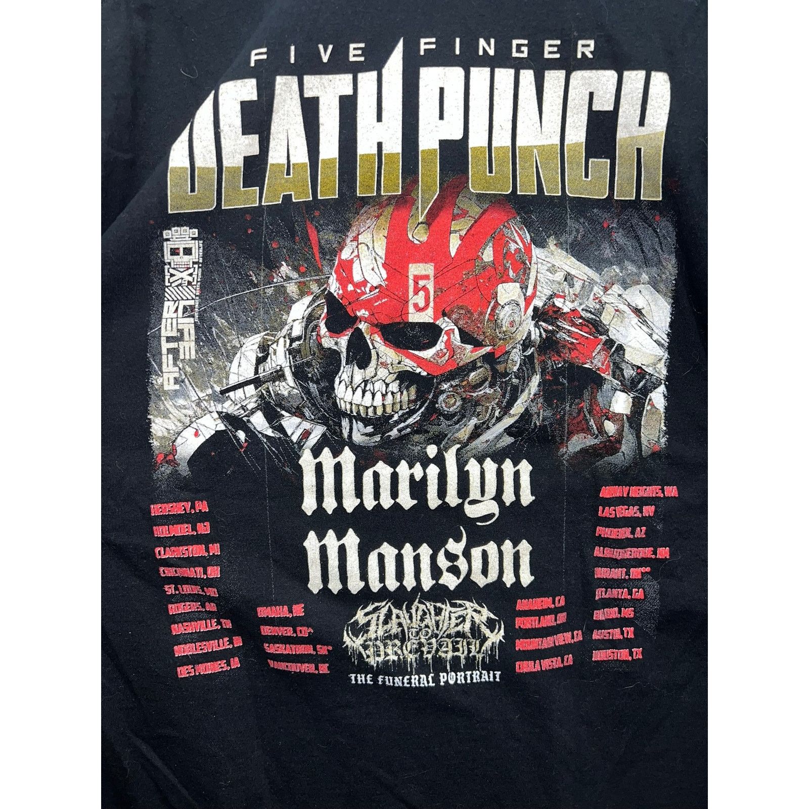 Gildan Five Finger Death Punch Shirt Marilyn Manson Funeral Portait Size US L / EU 52-54 / 3 - 6 Thumbnail