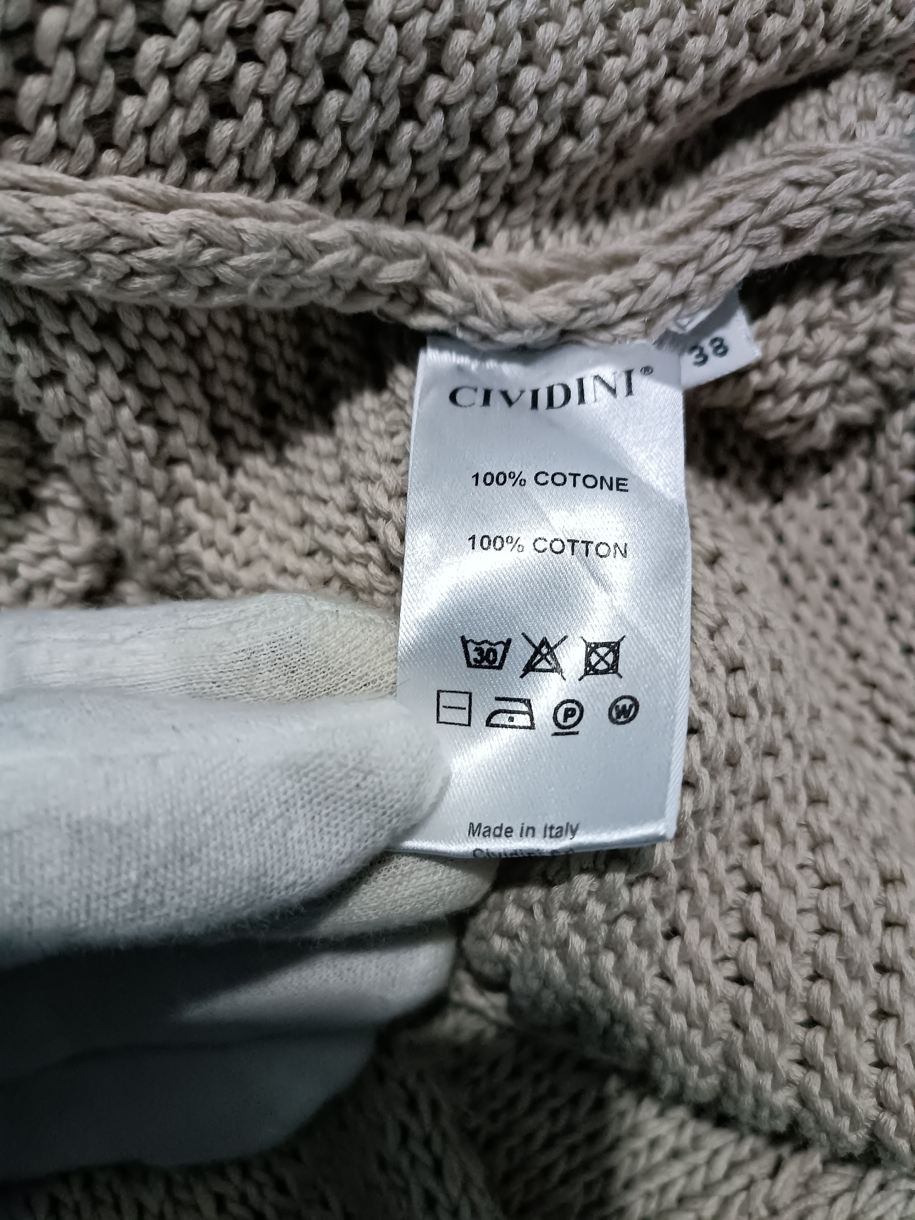 Vintage Cividini Vintage Lace Up Open Knitwear Cotton Size US M / EU 48-50 / 2 - 5 Thumbnail