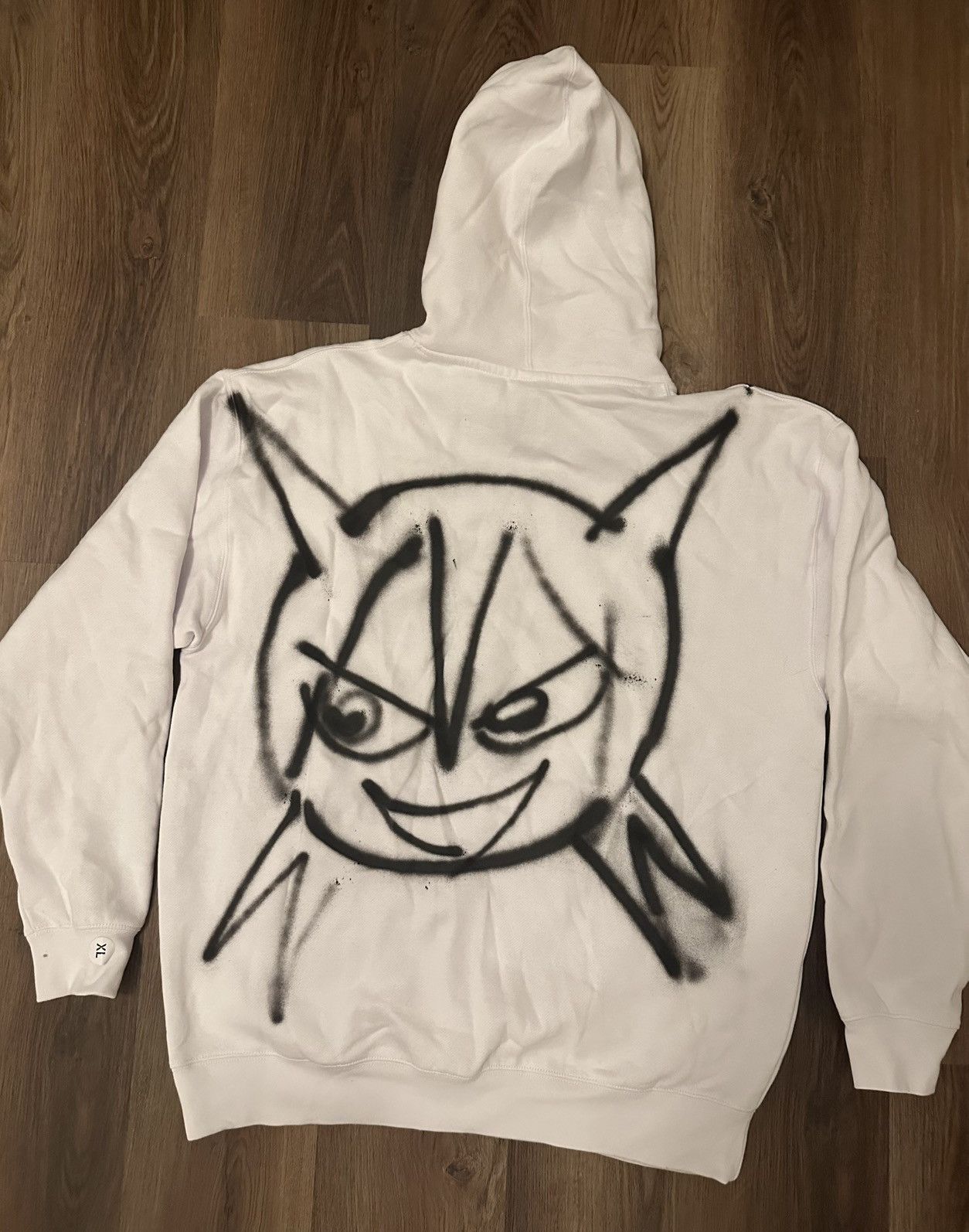 Japanese Brand Jun Inagawa 1 of 1 Night Club LA Popup Spraypaint Hoodie Size US XL / EU 56 / 4 - 3 Thumbnail