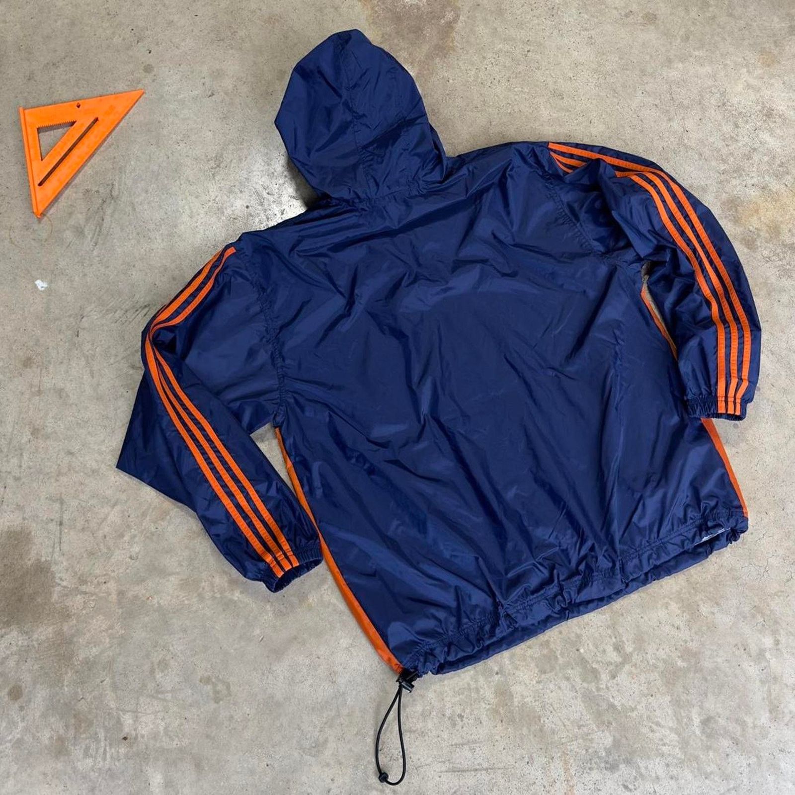Adidas × Vintage Vintage Blue Adidas Light Running Shell Jacket Size US XL / EU 56 / 4 - 3 Thumbnail