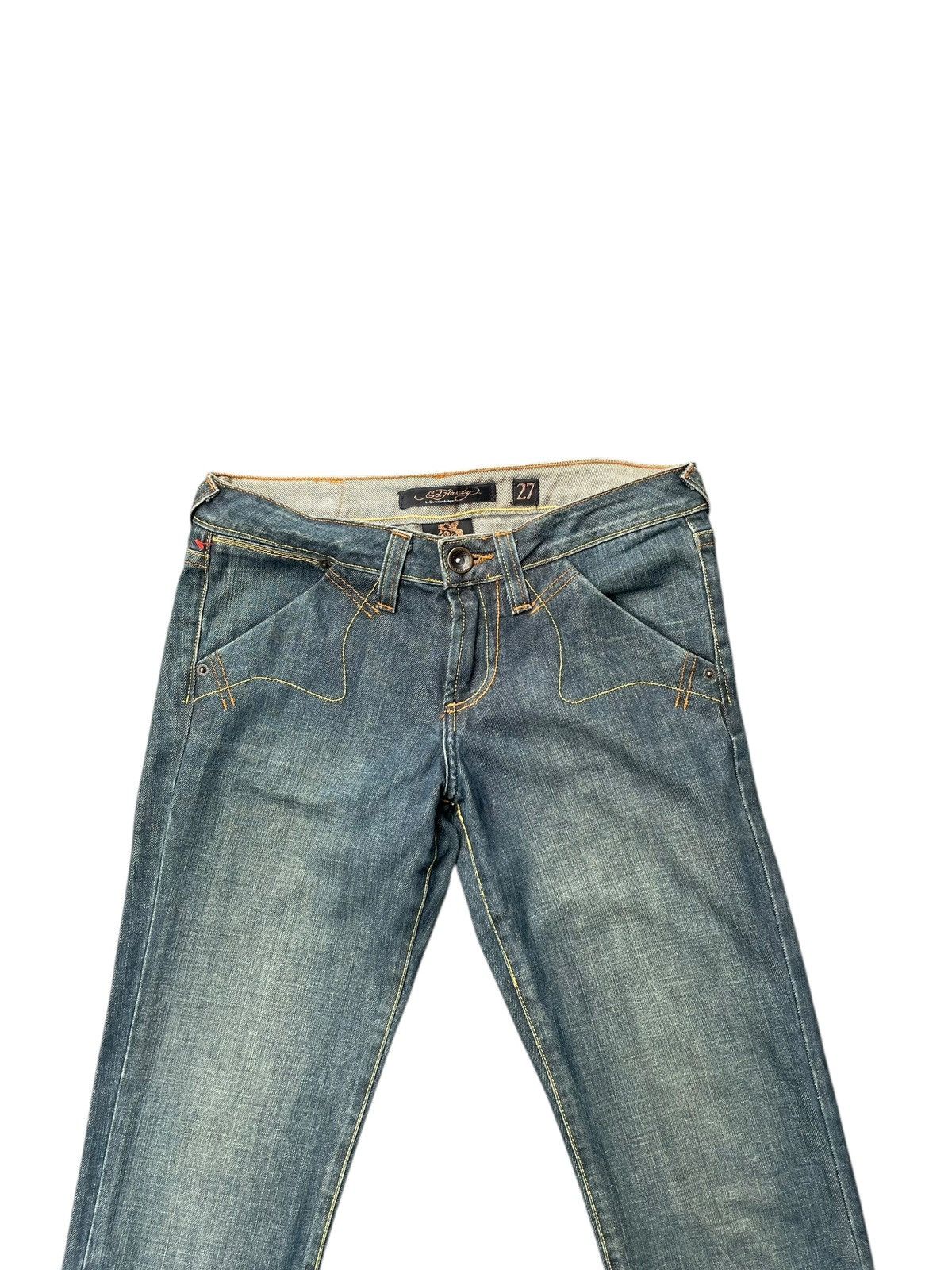 Ed Hardy Ed Hardy By Christian Audiger Skull Emboiderey Denim Size 30" / US 8 / IT 44 - 4 Thumbnail