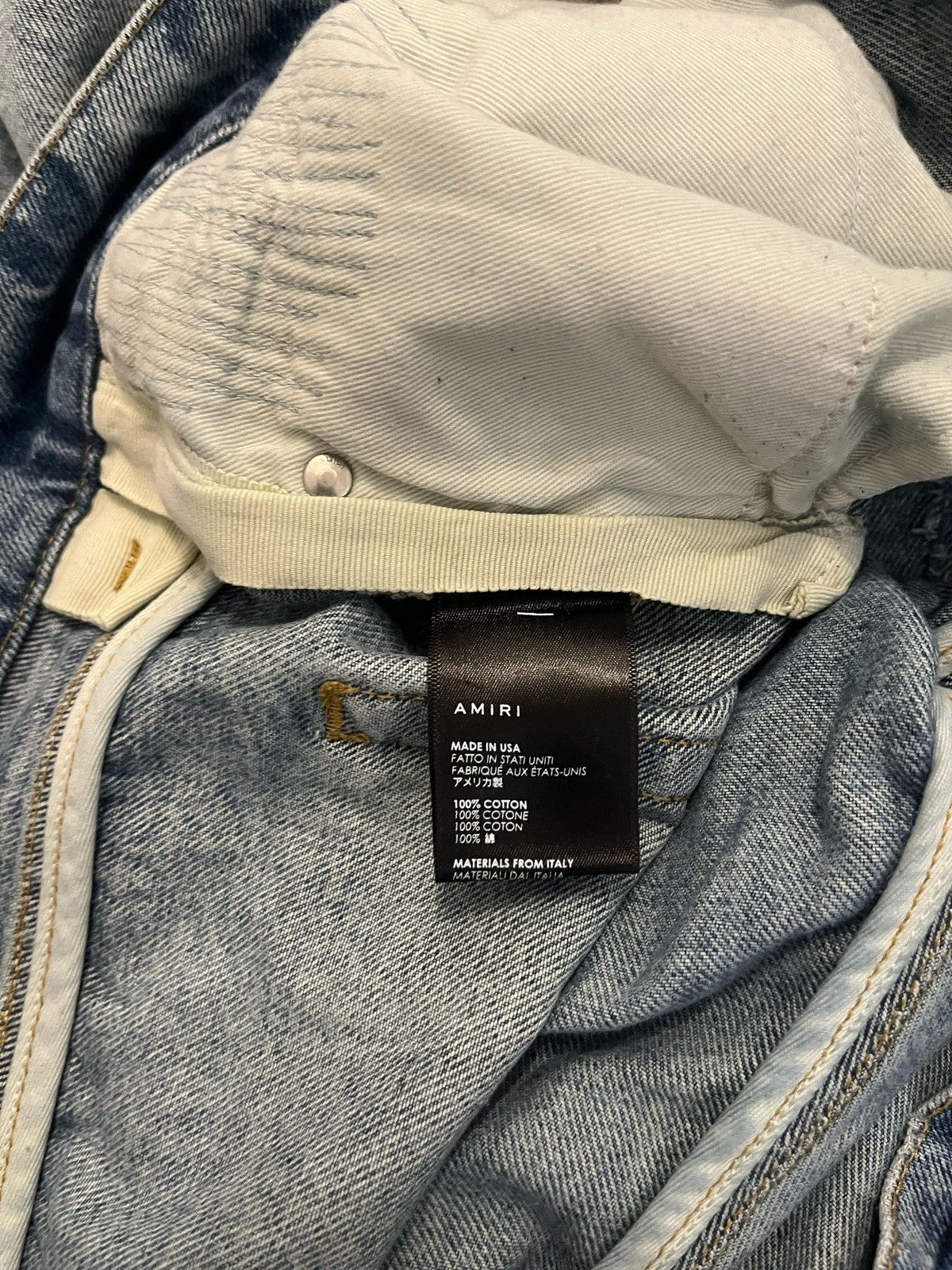 Amiri 💠Amiri💠 JEANS STRAIGHT FIT BLUE (36) Size US 36 / EU 52 - 4 Thumbnail