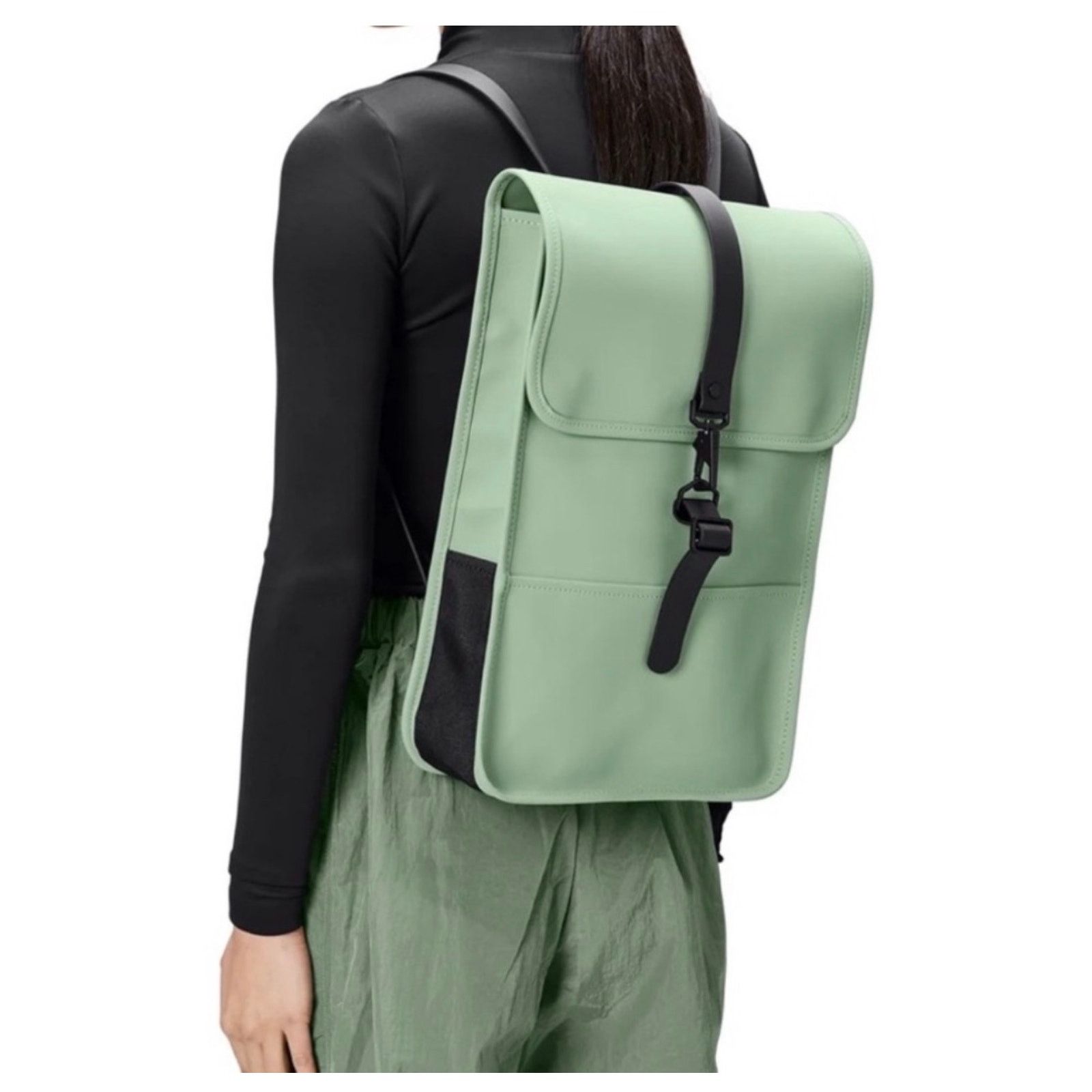 Rains New RAINS mini backpack W3 Sage green haze Size ONE SIZE - 1 Thumbnail
