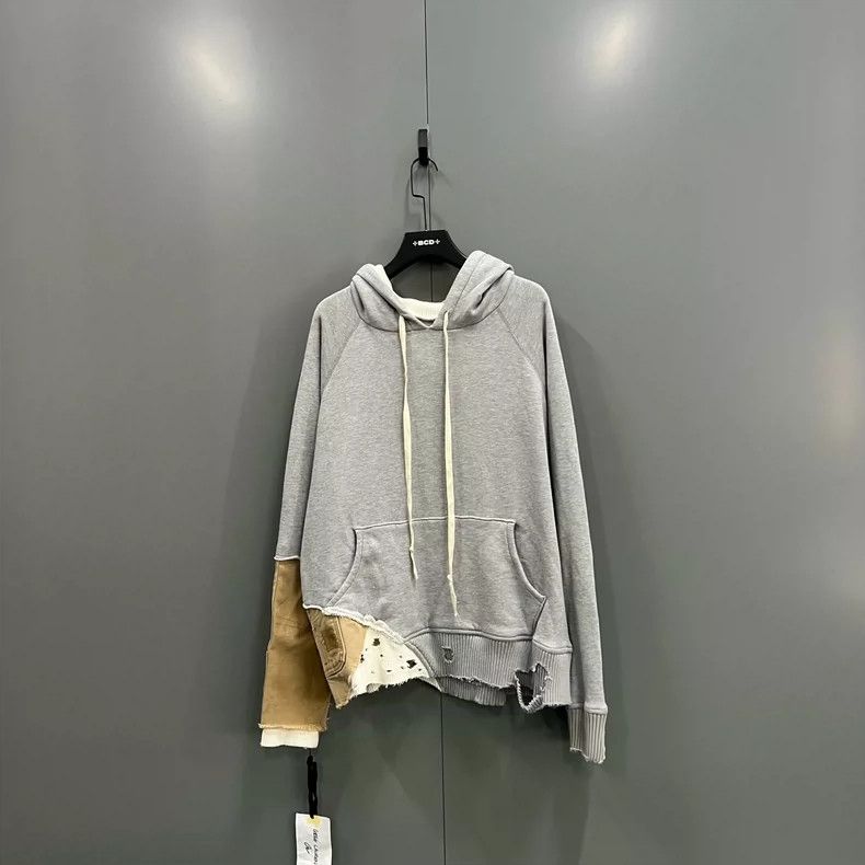 Greg Lauren greg laurenColor blocked patchwork ripped hoodie 2506-Nexta Size US L / EU 52-54 / 3 - 1 Thumbnail