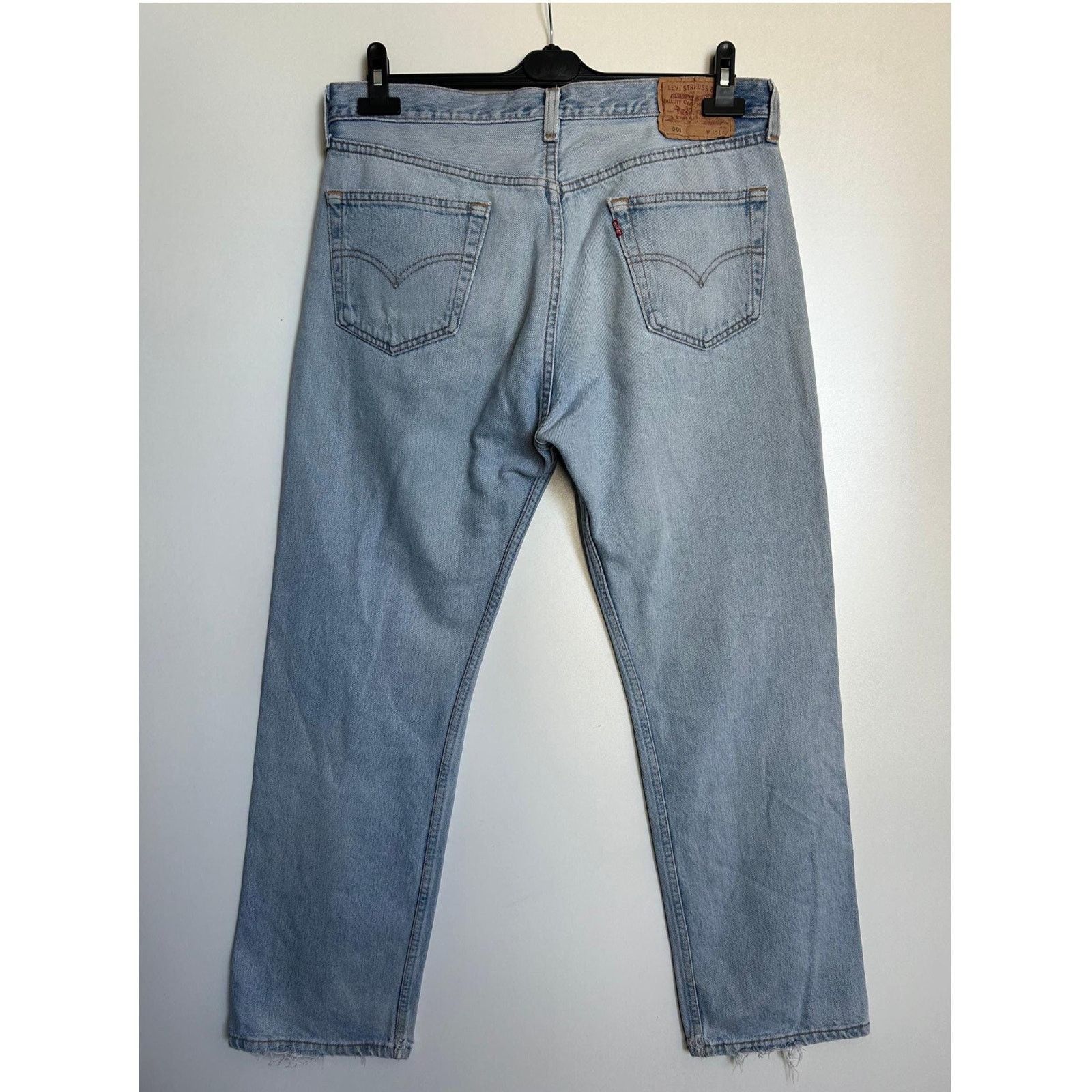 Levi's Levi's 501 W36 L30 USA Made 90s Light Wash Raw Hem Archive Size US 36 / EU 52 - 7 Thumbnail