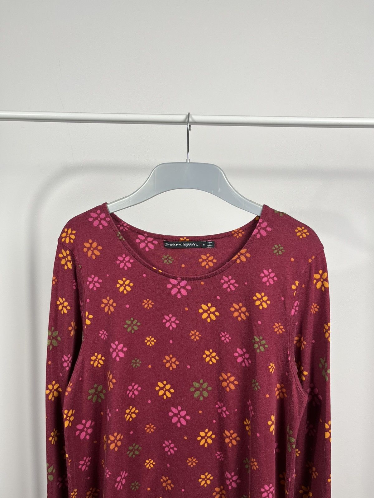 Gudrun Sjoden Gudrun Sjoden Floral Long Sleeve Tunic Top M Organic Cotton Size M / US 6-8 / IT 42-44 - 2 Thumbnail